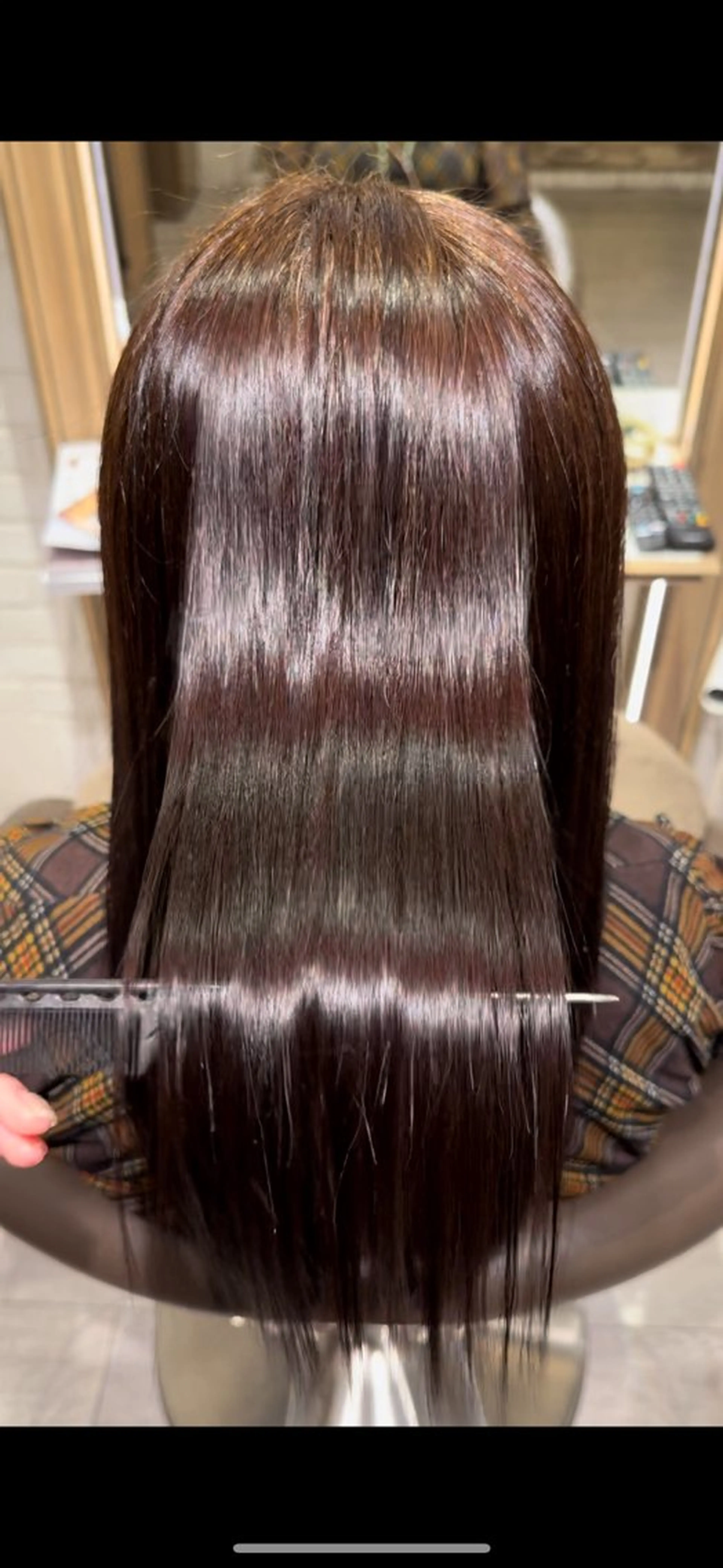 ロング 縮毛矯正 Cloe 堀江店所属・山口 千晶のヘアスタイル