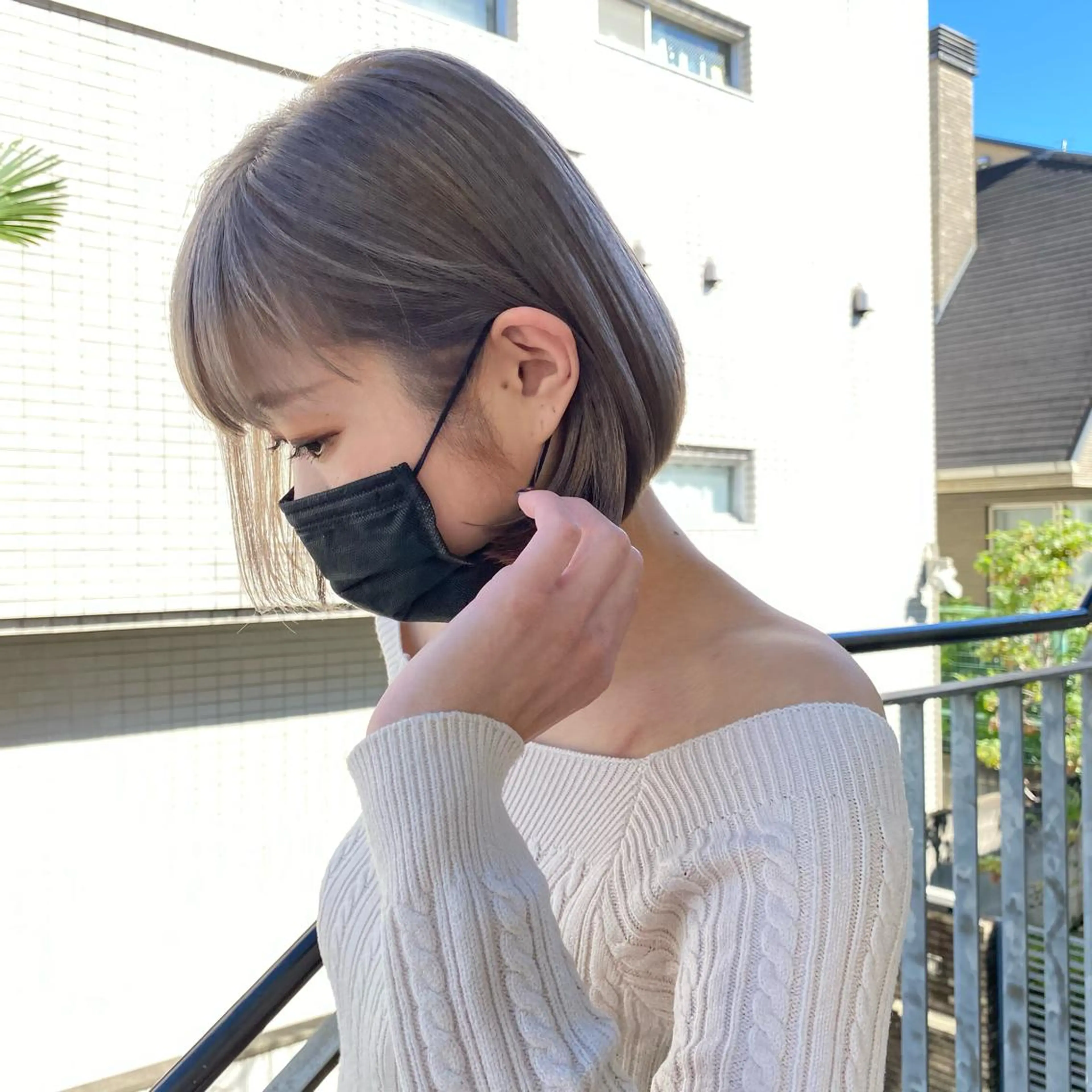 ショート 艶髪ブリーチ 永井竜也のヘアスタイル
