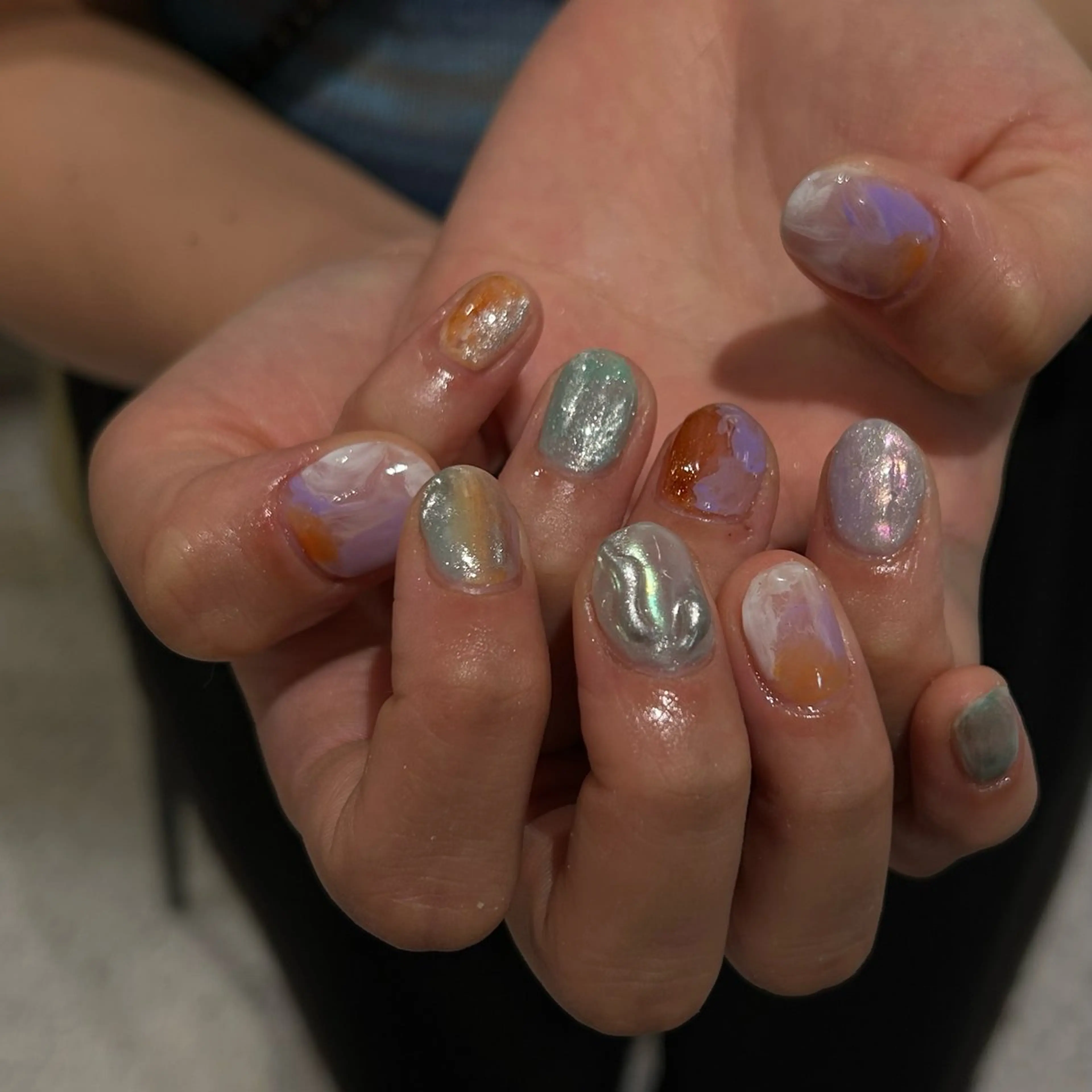 ネイル ハンドネイル ハンドケア 🌀個性派ネイル🌀 シノのネイルデザイン