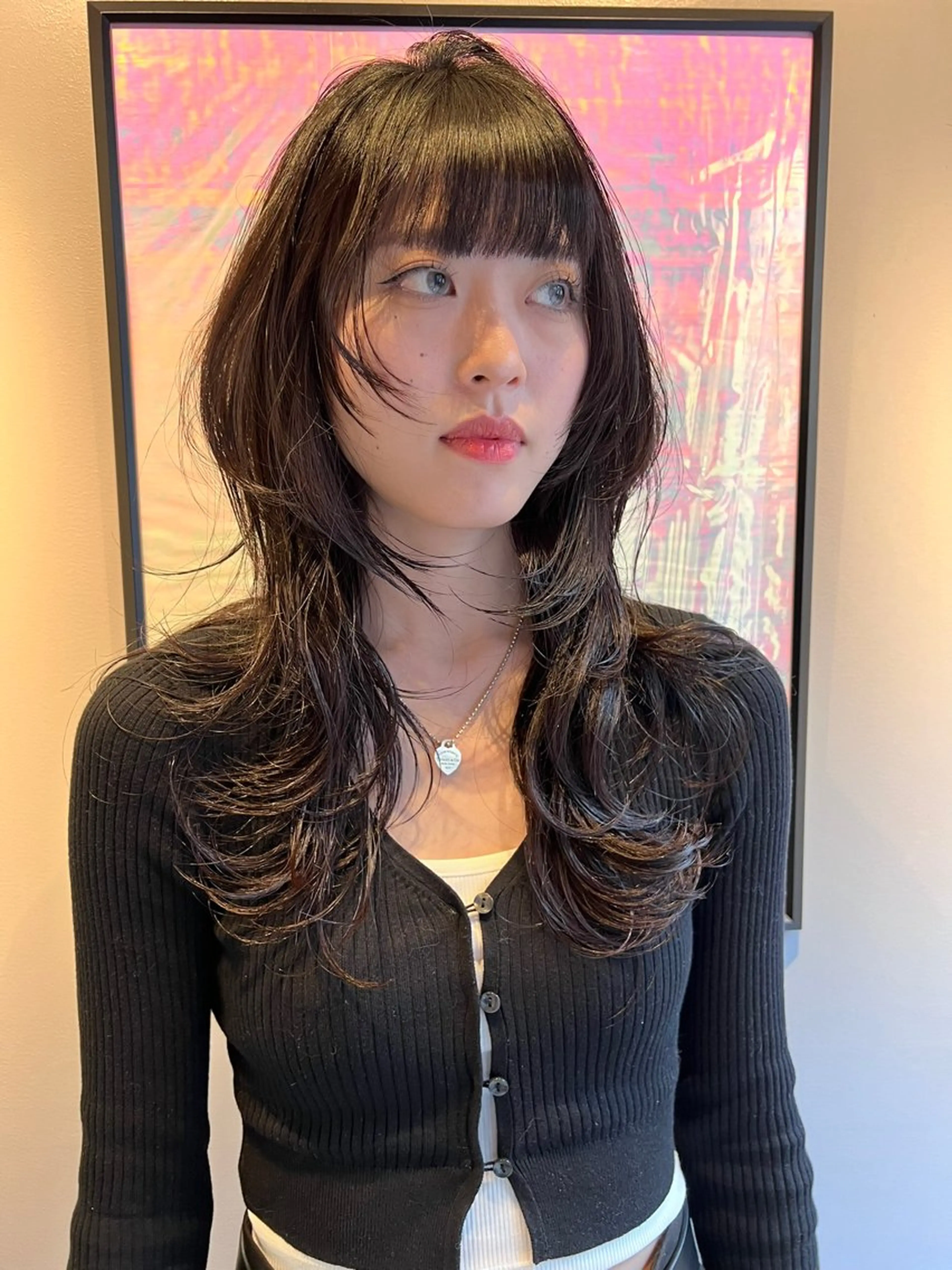 ロング カット haco+所属・圧倒的デザイン力 店長🎨RENAのヘアスタイル