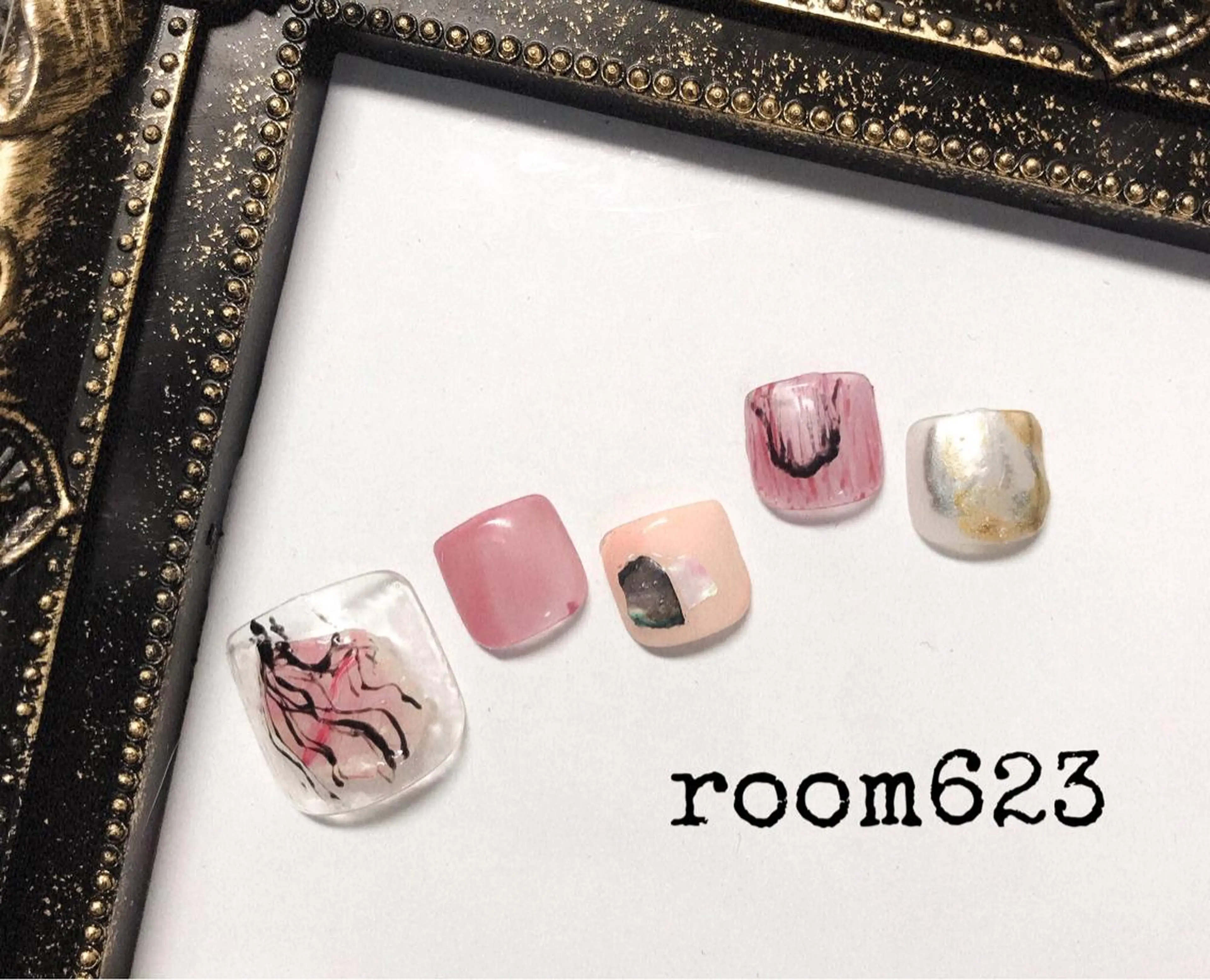 ネイル フットネイル ニュアンスネイル 青山ルーム735 yukiのネイルデザイン