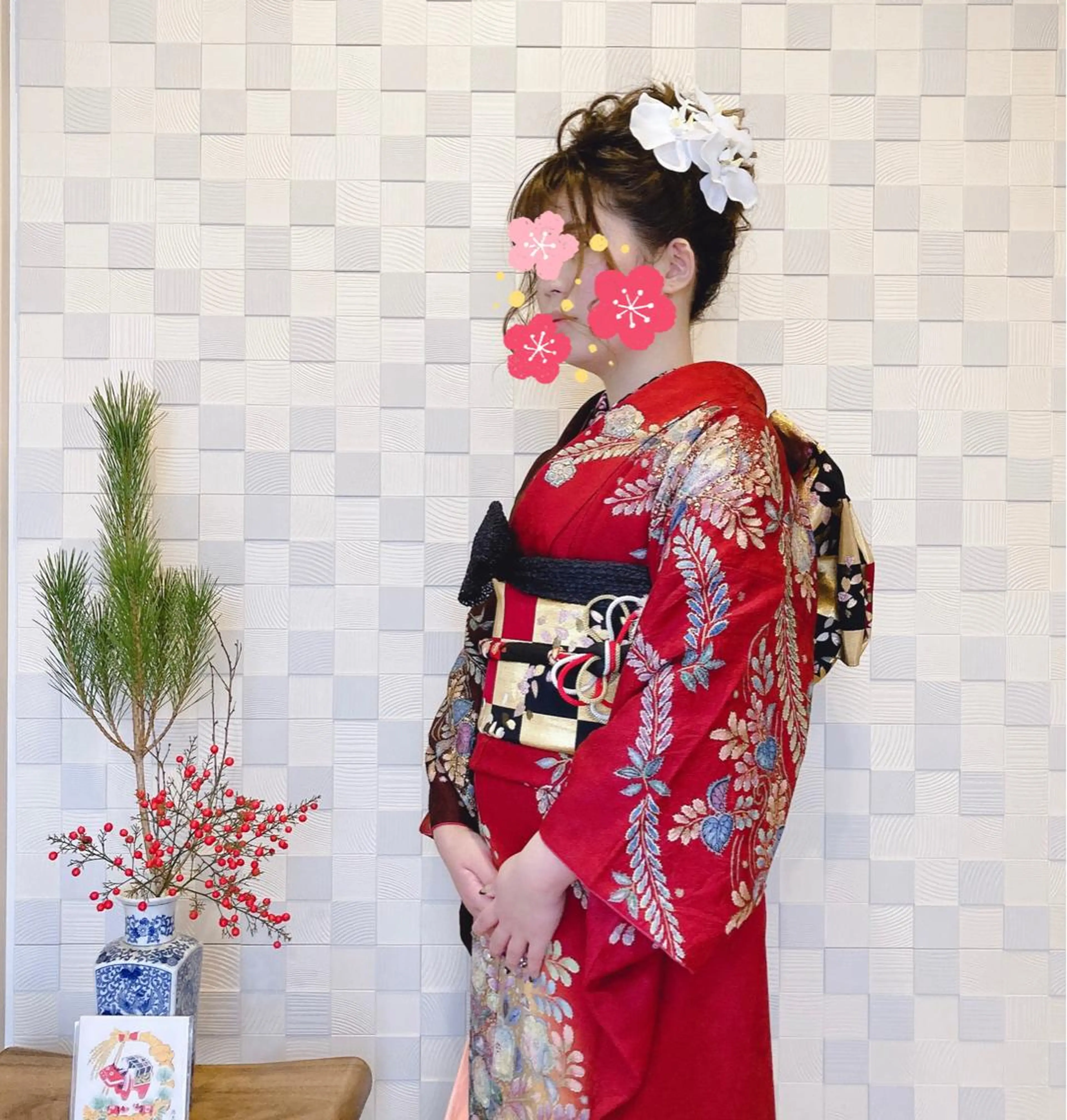 振袖着付けの写真
