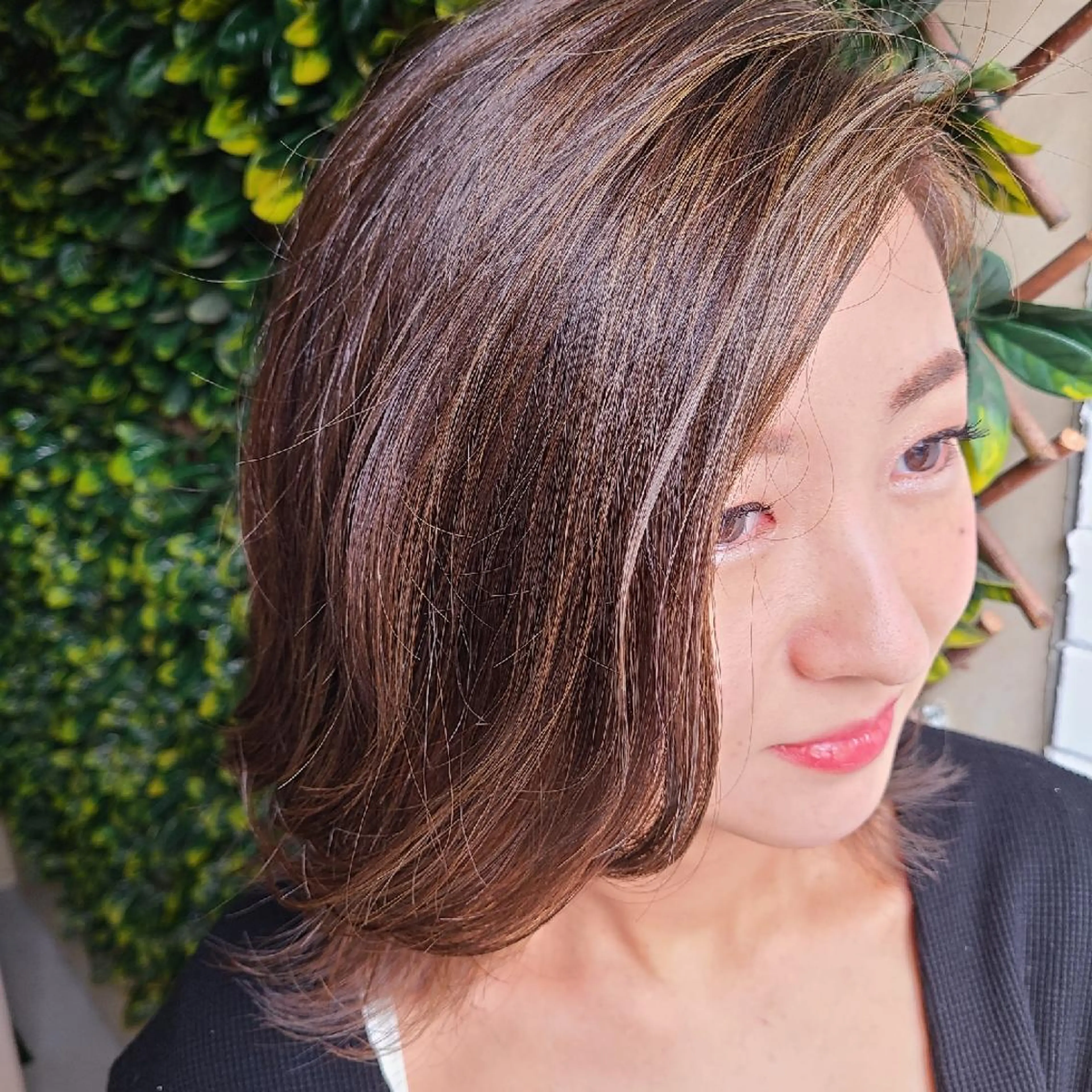 ミディアム カラー ヘアアレンジ グレージュ ハイライトカラー ハイライト カット ヘアカラー トリートメント terra✂️川嶋 大輔のヘアスタイル