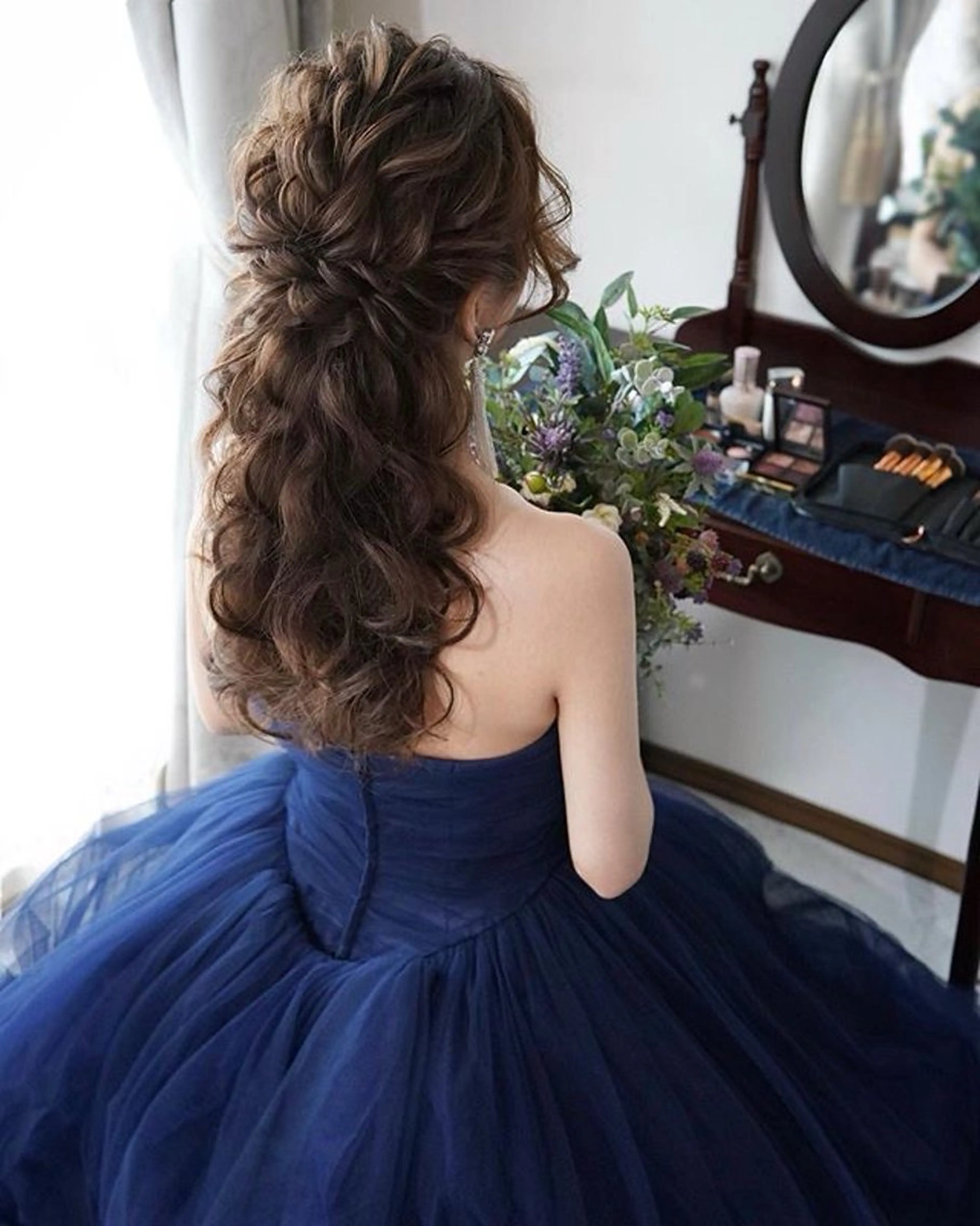 ヘアアレンジ ハーフアップ 齋藤 陽南のヘアスタイル