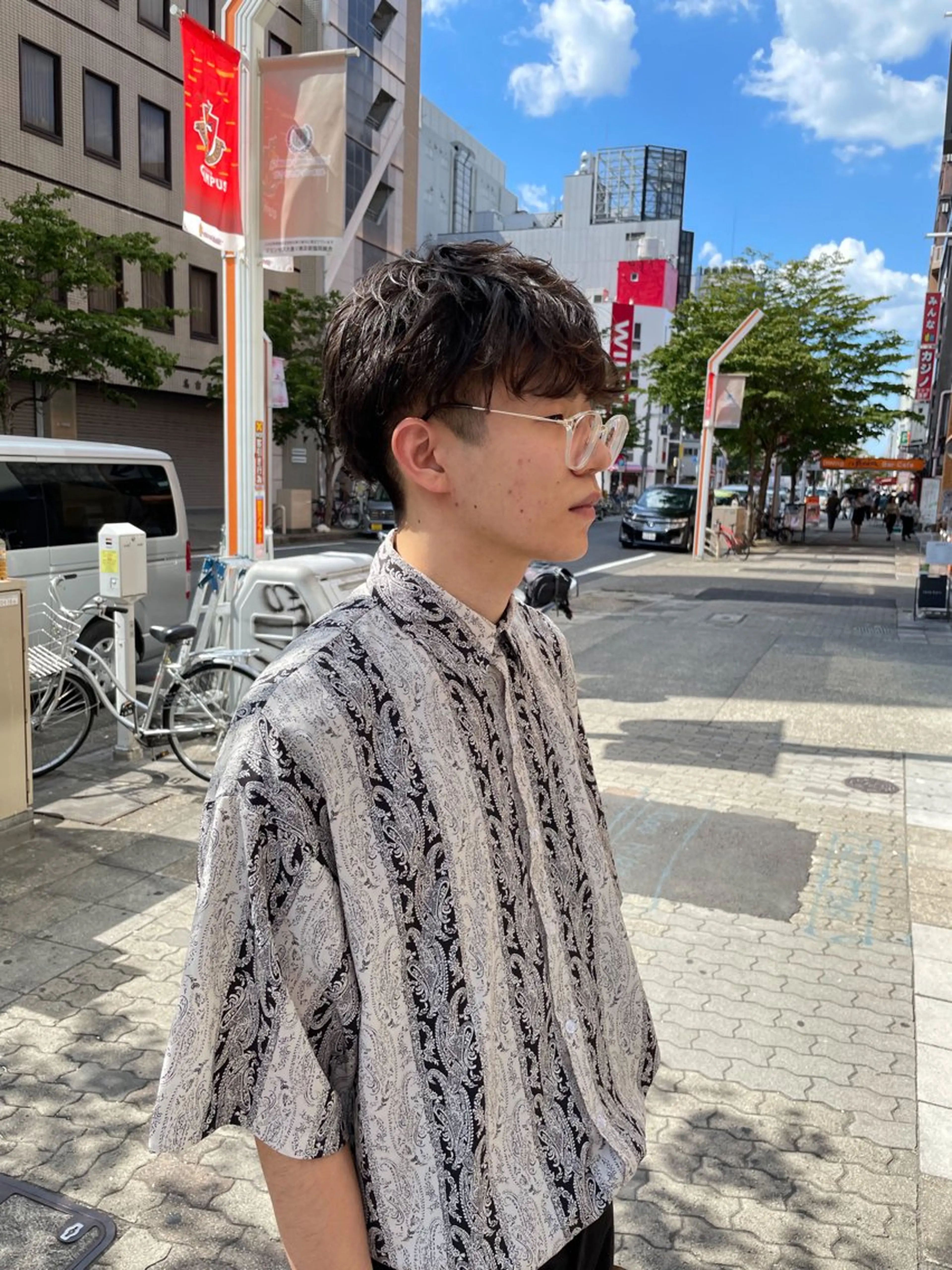 ショート カラー パーマ メンズ 髪質改善ストレート KENTOのヘアスタイル