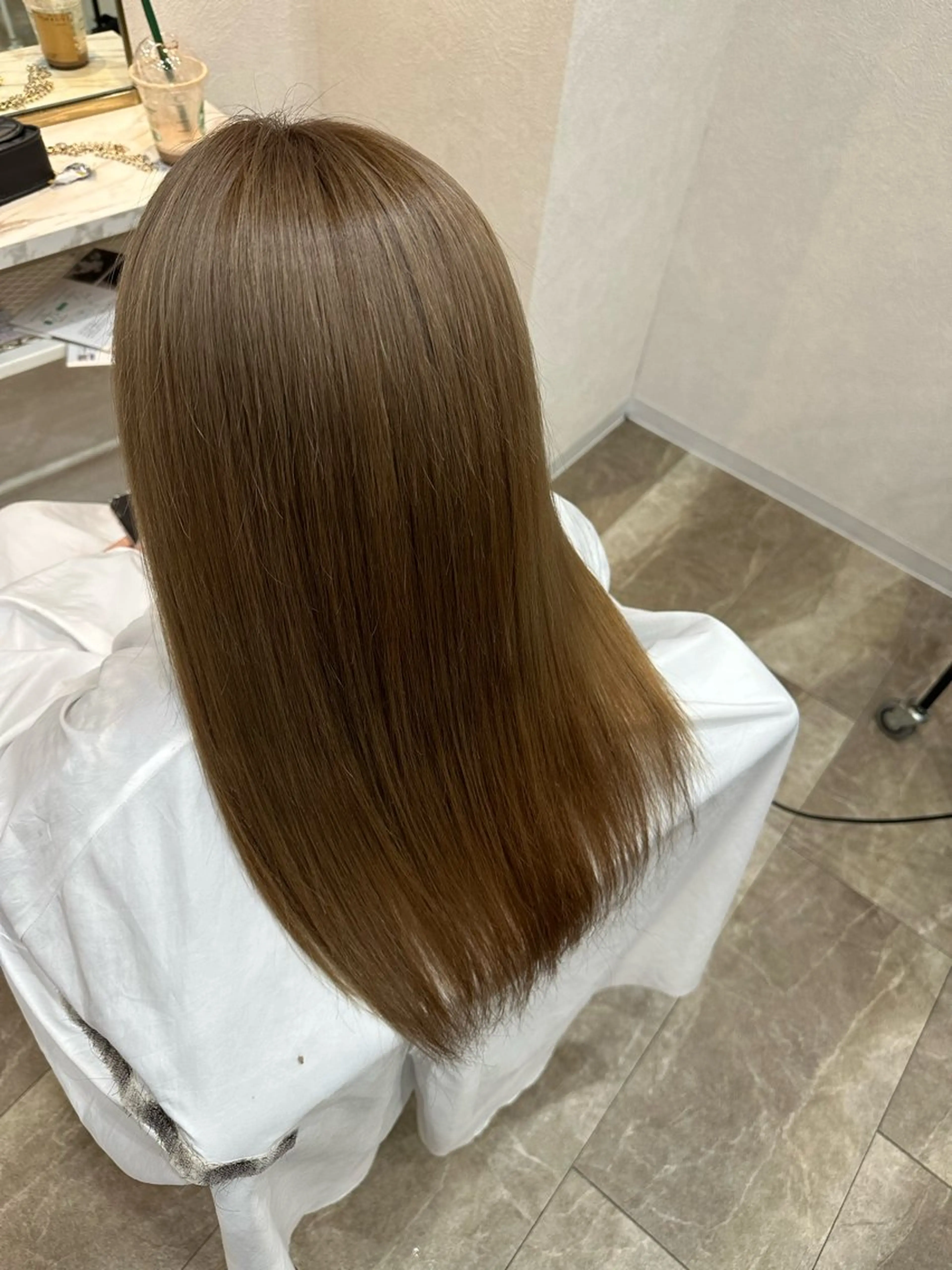 ロング 森 沙織のヘアスタイル