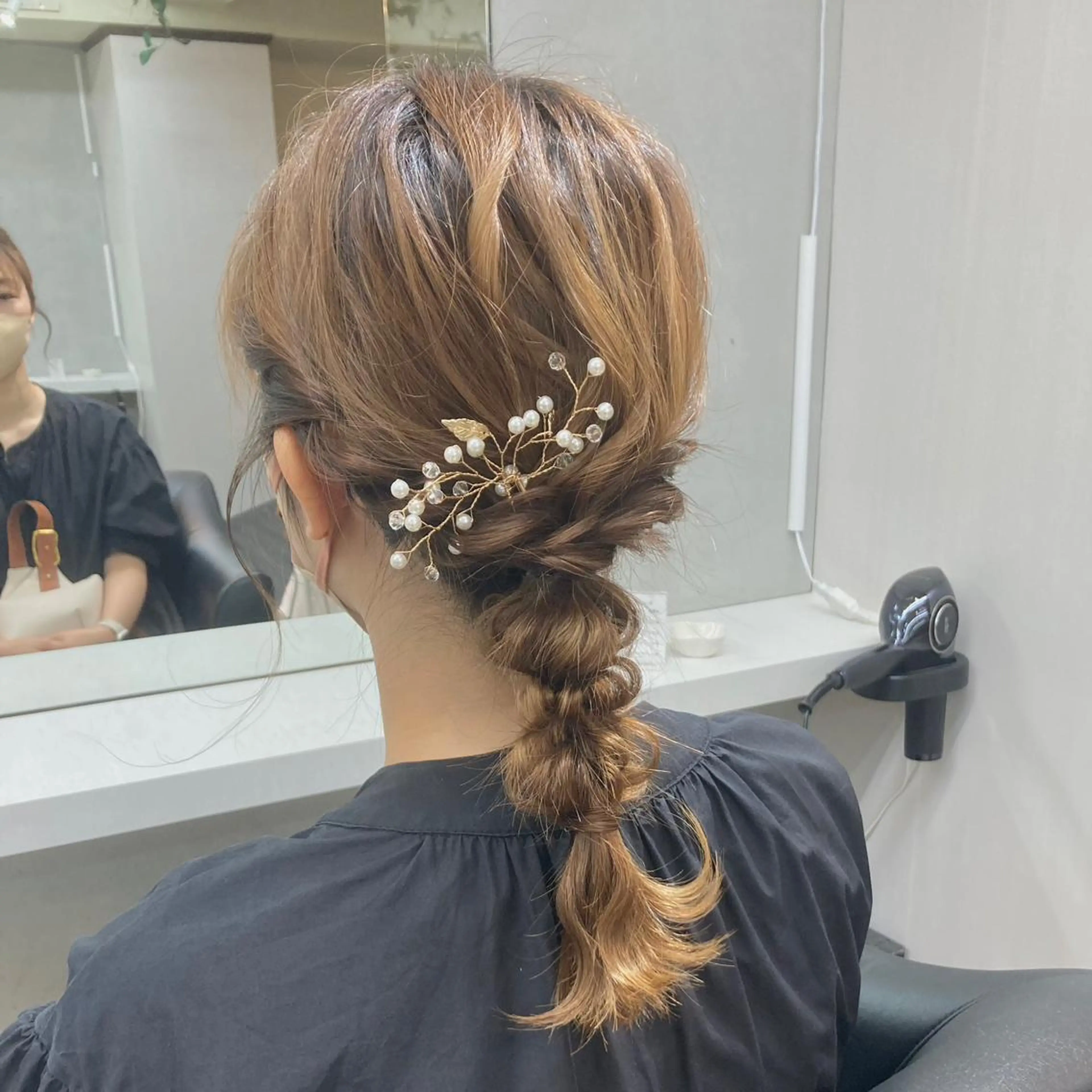 セミロング ヘアアレンジ ヘアセット/エクステ cocoro🐹🎀のヘアスタイル