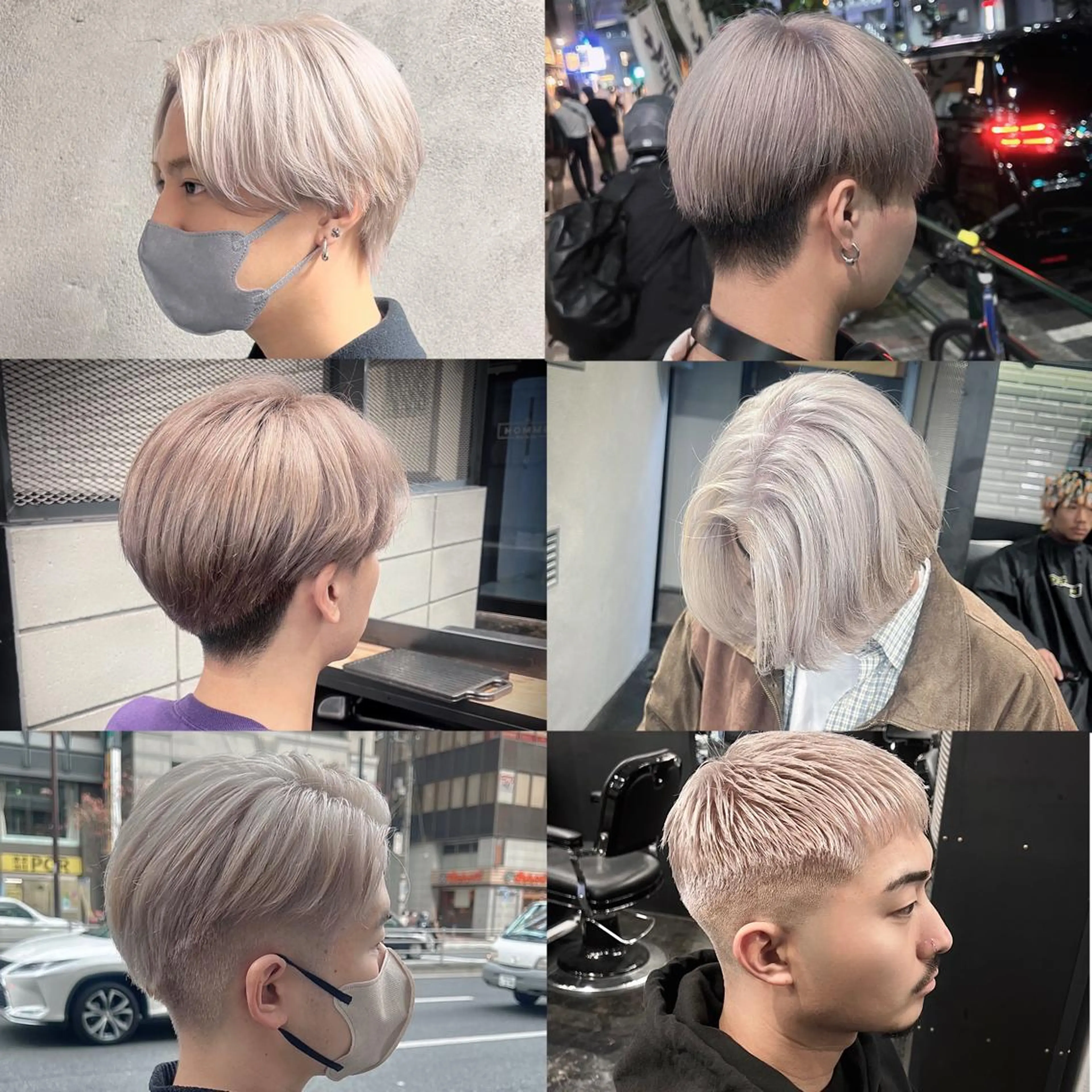 カラー メンズ メンズブリーチ メンズハイトーン ブリーチ ハイトーンカラー カット ヘアカラー トリートメント メンズ特化/パーマ/ ハイライト/竜成のヘアスタイル