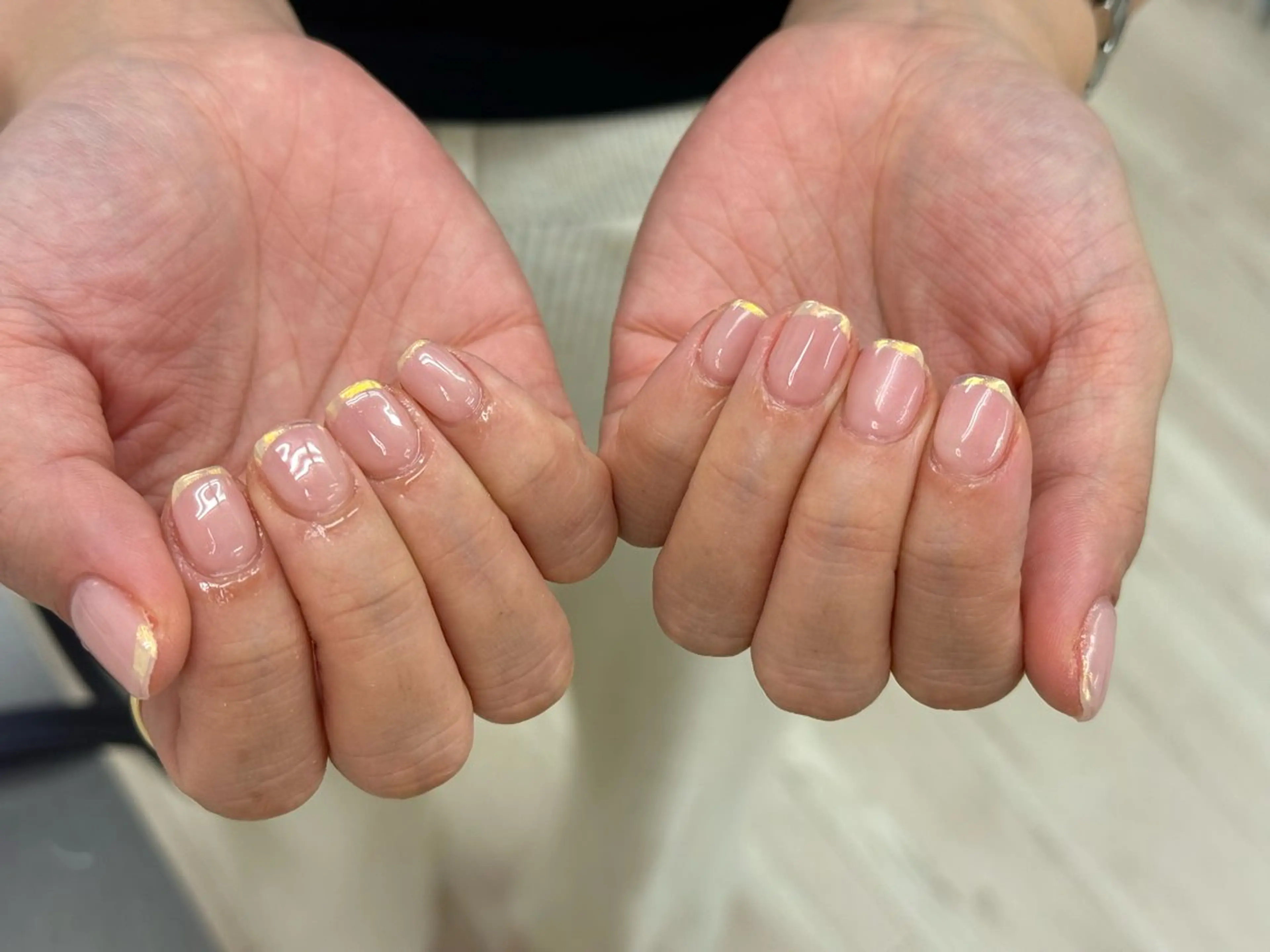 ネイル フレンチネイル ミラーネイル ハンドネイル OCEAN nail eyelash beauty所属・リコ ricoのネイルデザイン