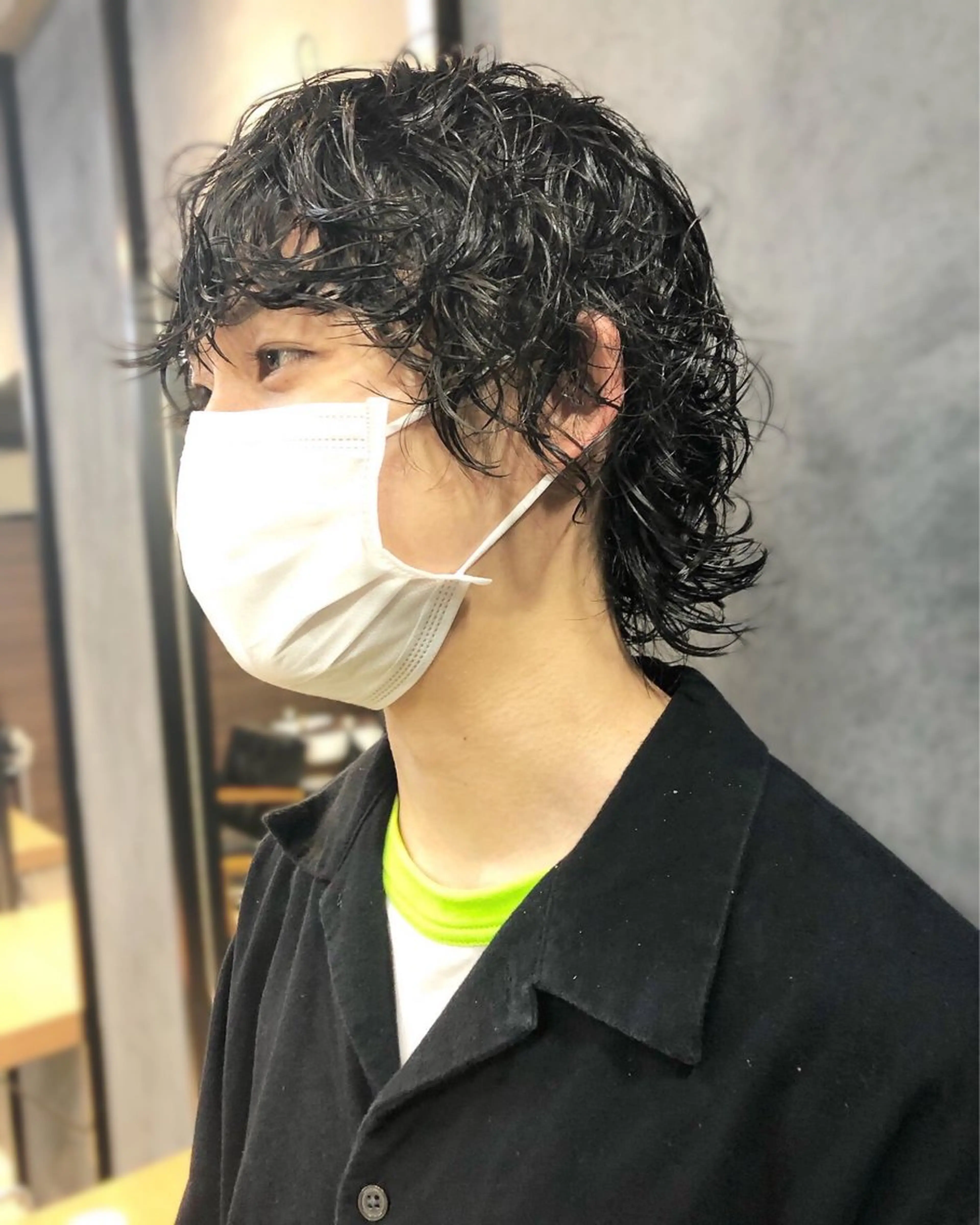 パーマ ヘアアレンジ メンズ メンズパーマ メンズウルフカット ウルフカット スパイラルパーマ カット パーマ トリートメント ヘアセット ainico+所属・メンズ特化✂️栗原 侑也のヘアスタイル