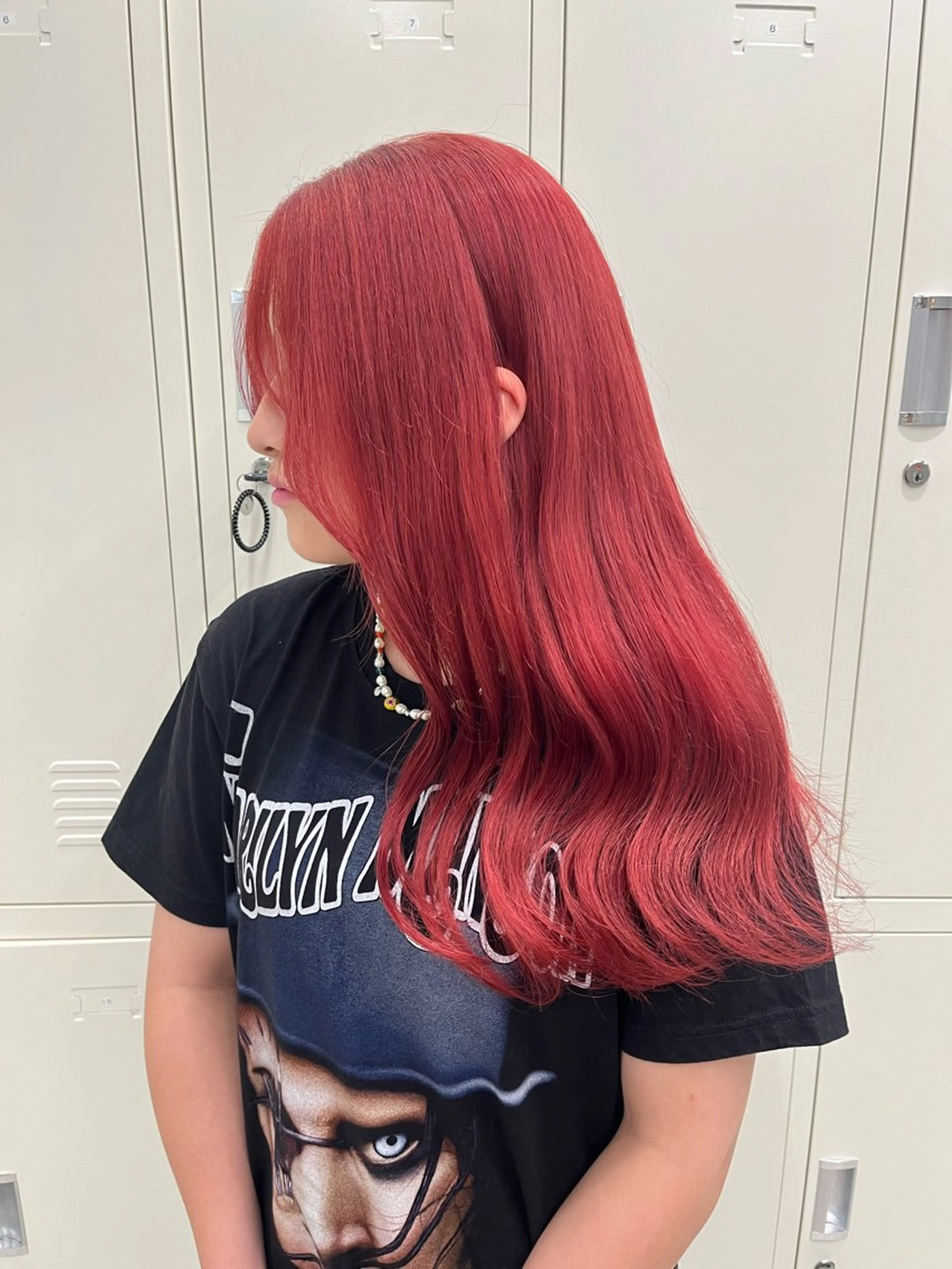 カラー レッドカラー ヘアカラー カット¥1100 / 𝙍𝙪𝙣𝙖⟡.のヘアスタイル