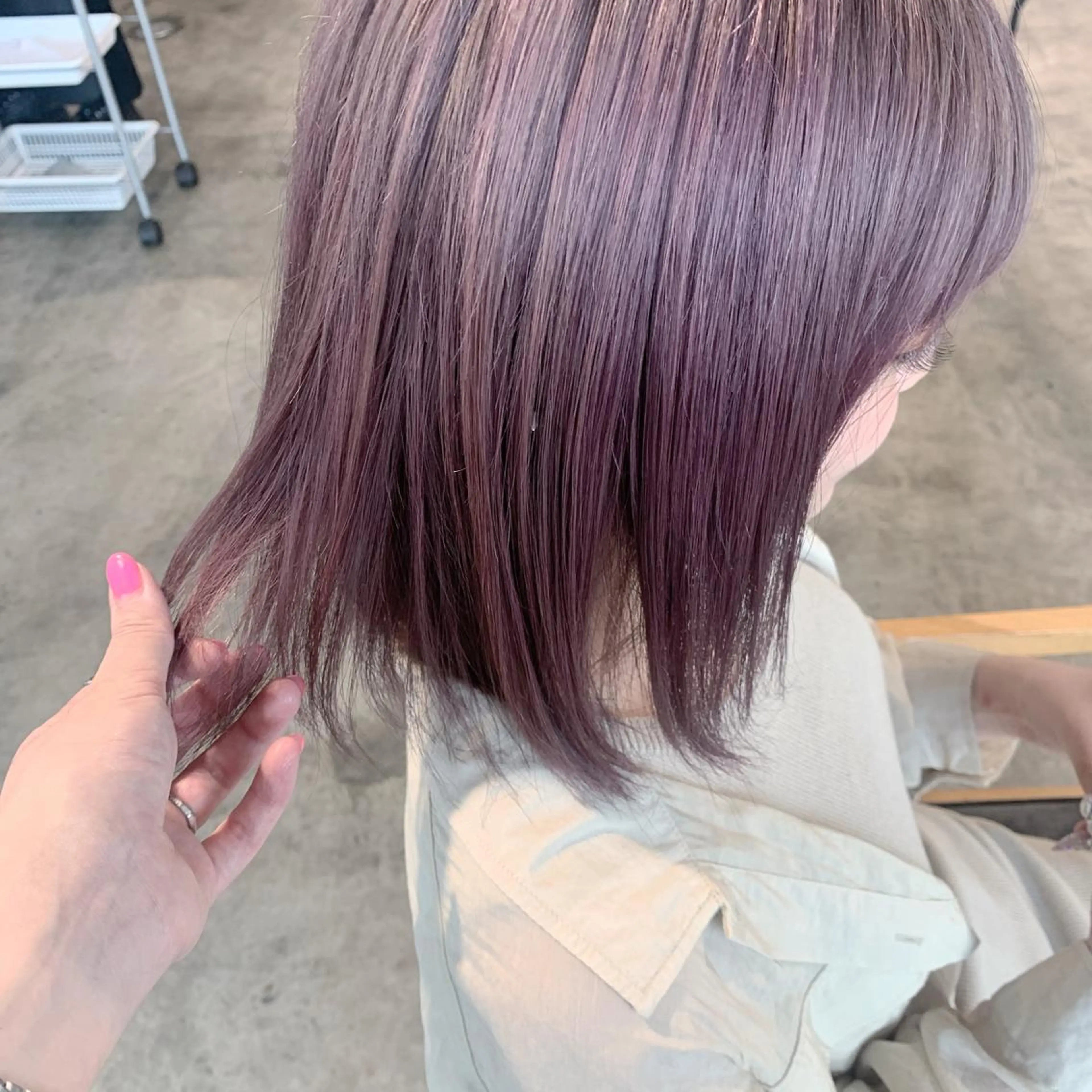 ミディアム ヘアカラー トリートメント etore 矢場町 南沙希のヘアスタイル