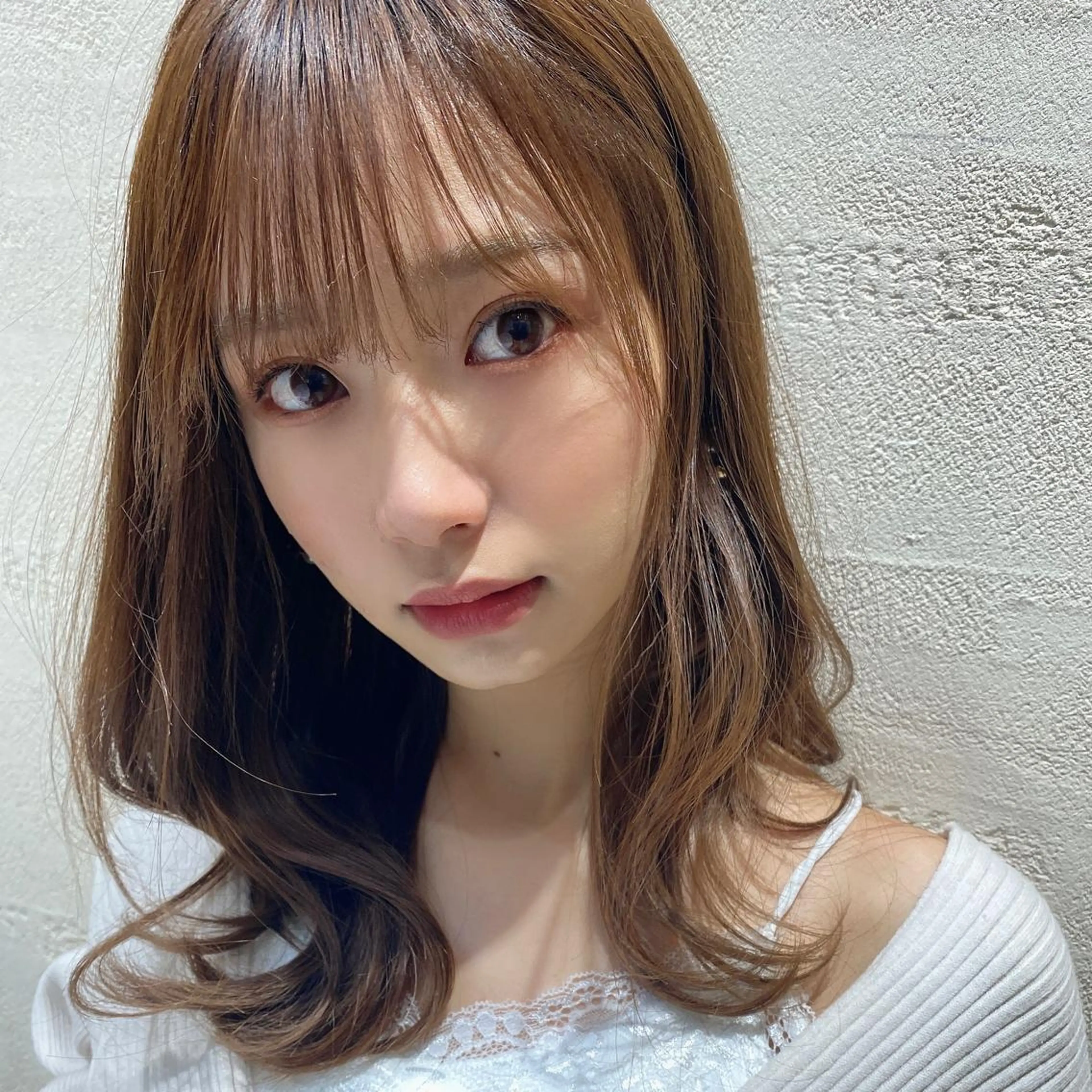 セミロング カット ヘアカラー トリートメント 🧡くびれヘア/前髪 顔周り🧡久原結衣のヘアスタイル