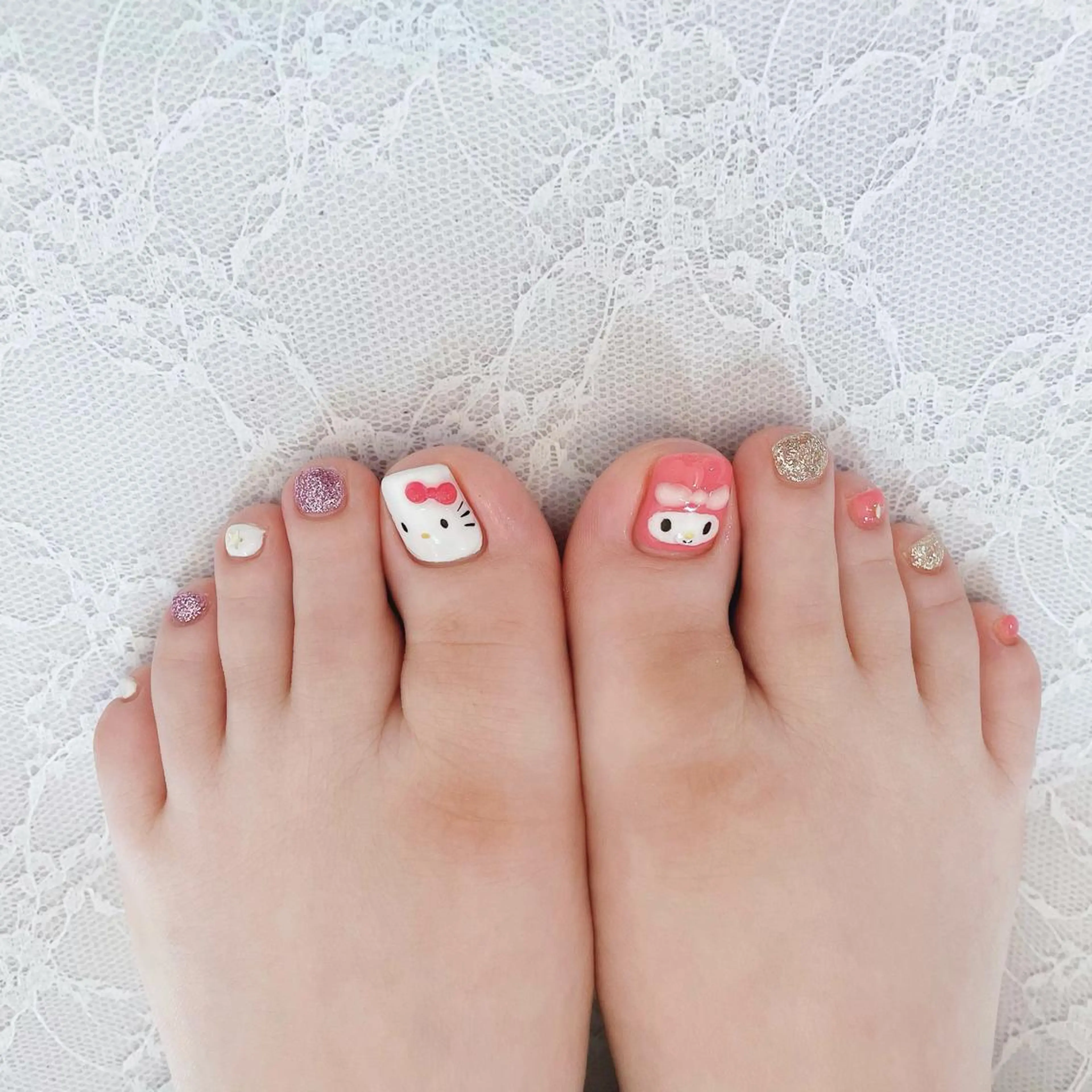 ネイル フットネイル かんの りなのネイルデザイン