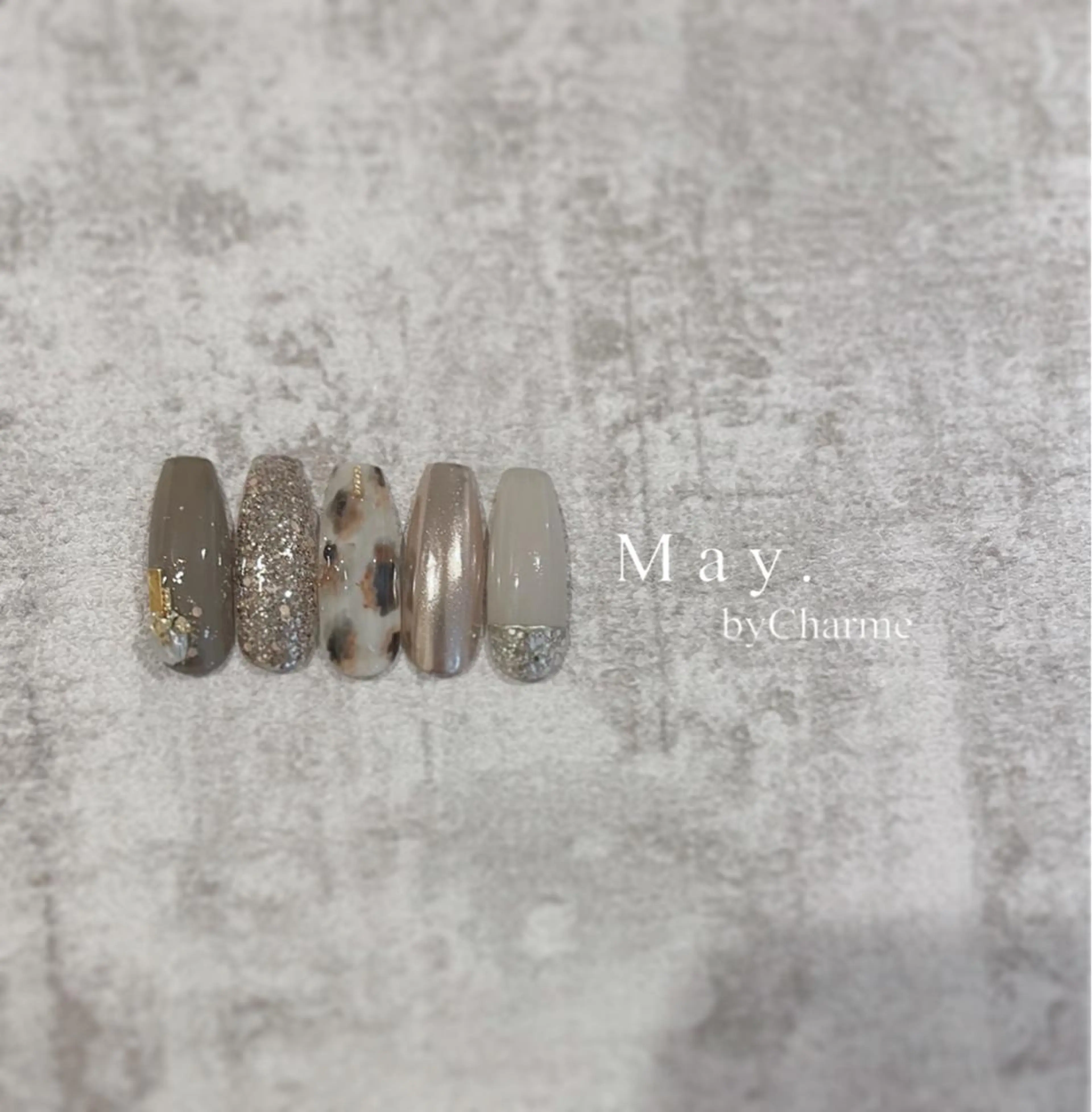 ネイル ハンドネイル May.by Charme  Hのネイルデザイン