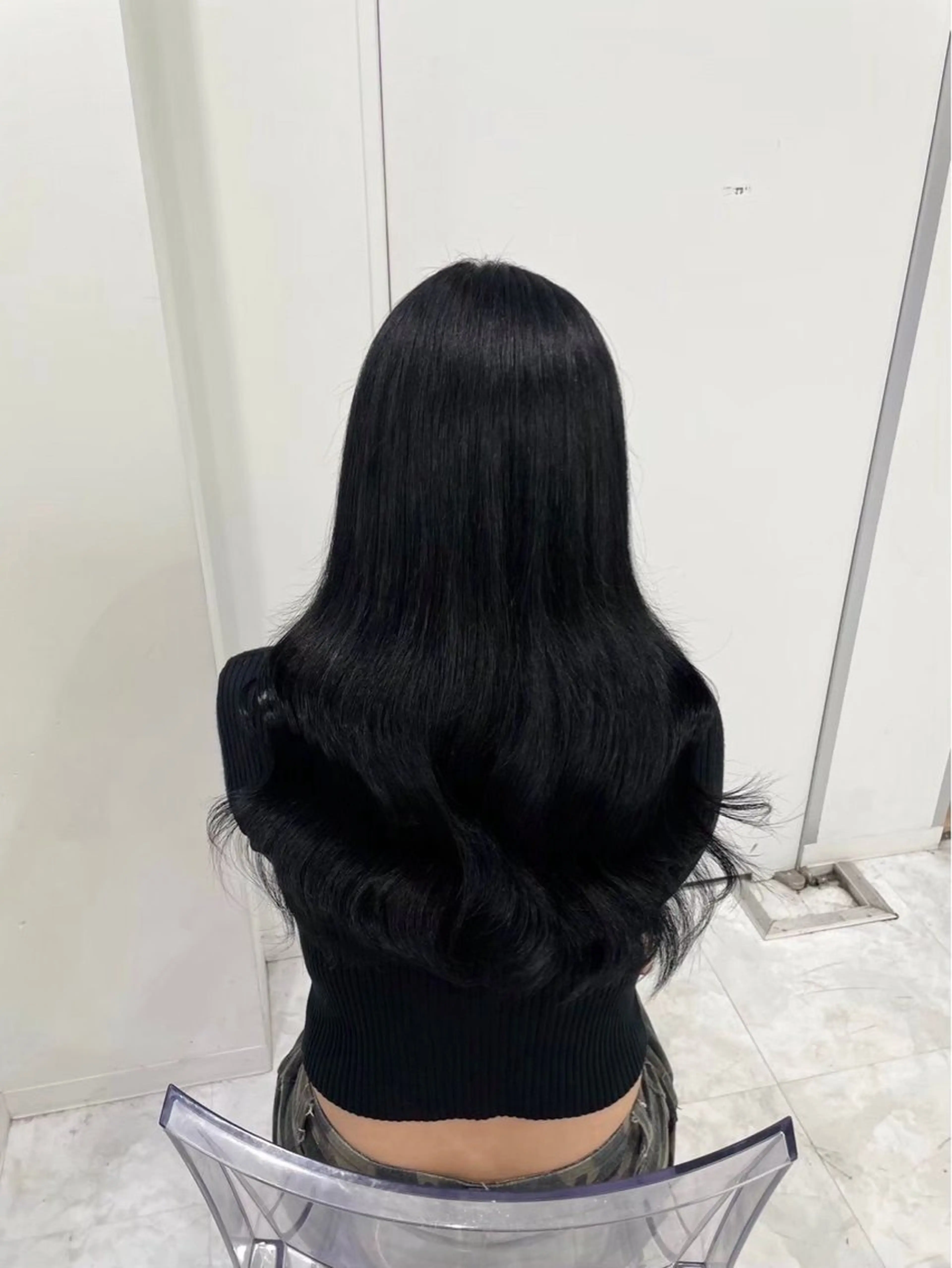 ロング カラー 韓国風ヘア 韓国暗髪🩶レイヤー 🩶hayatoのヘアスタイル