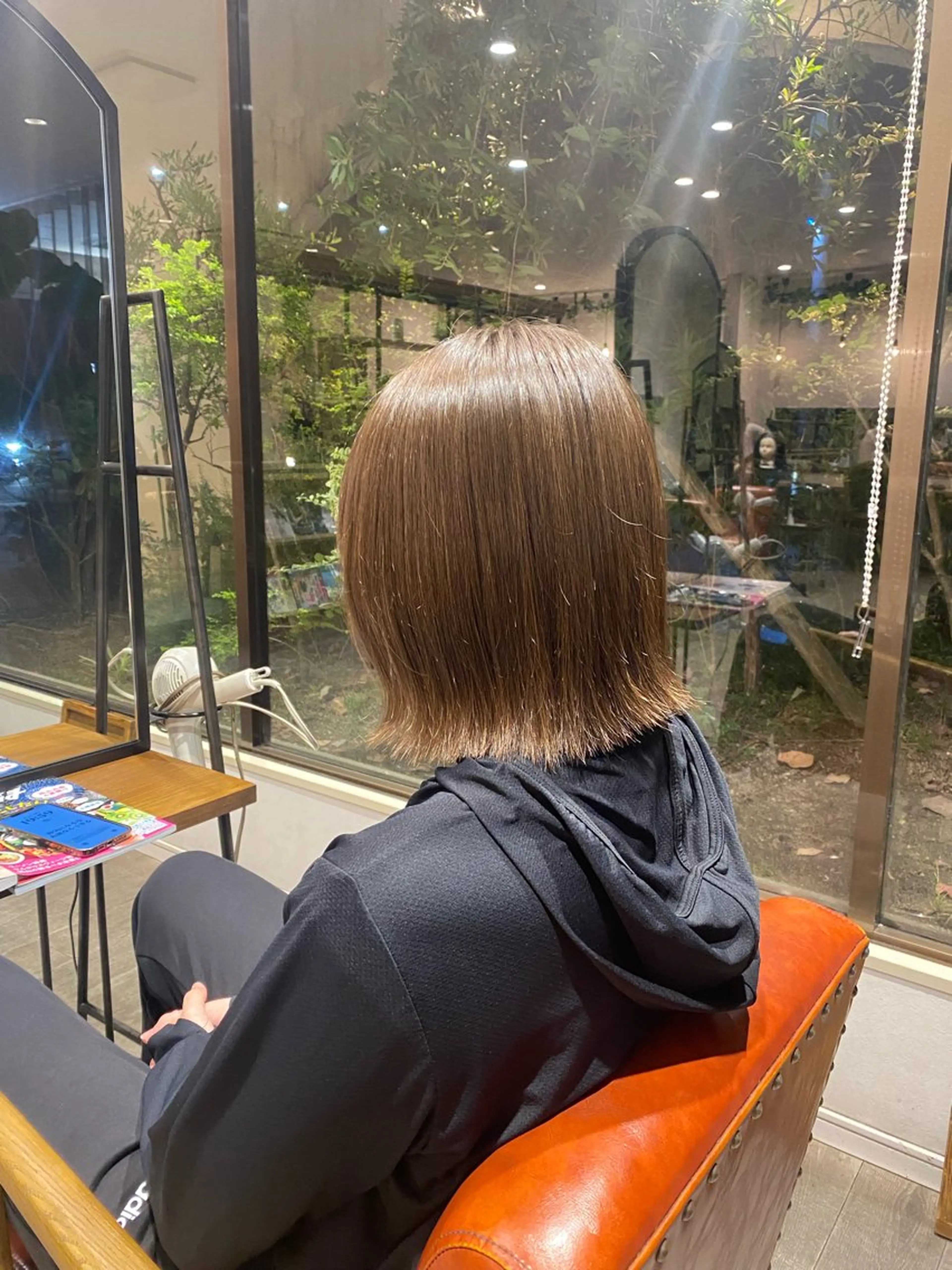 ショート ボブ 外ハネヘア 岡田 真弥のヘアスタイル
