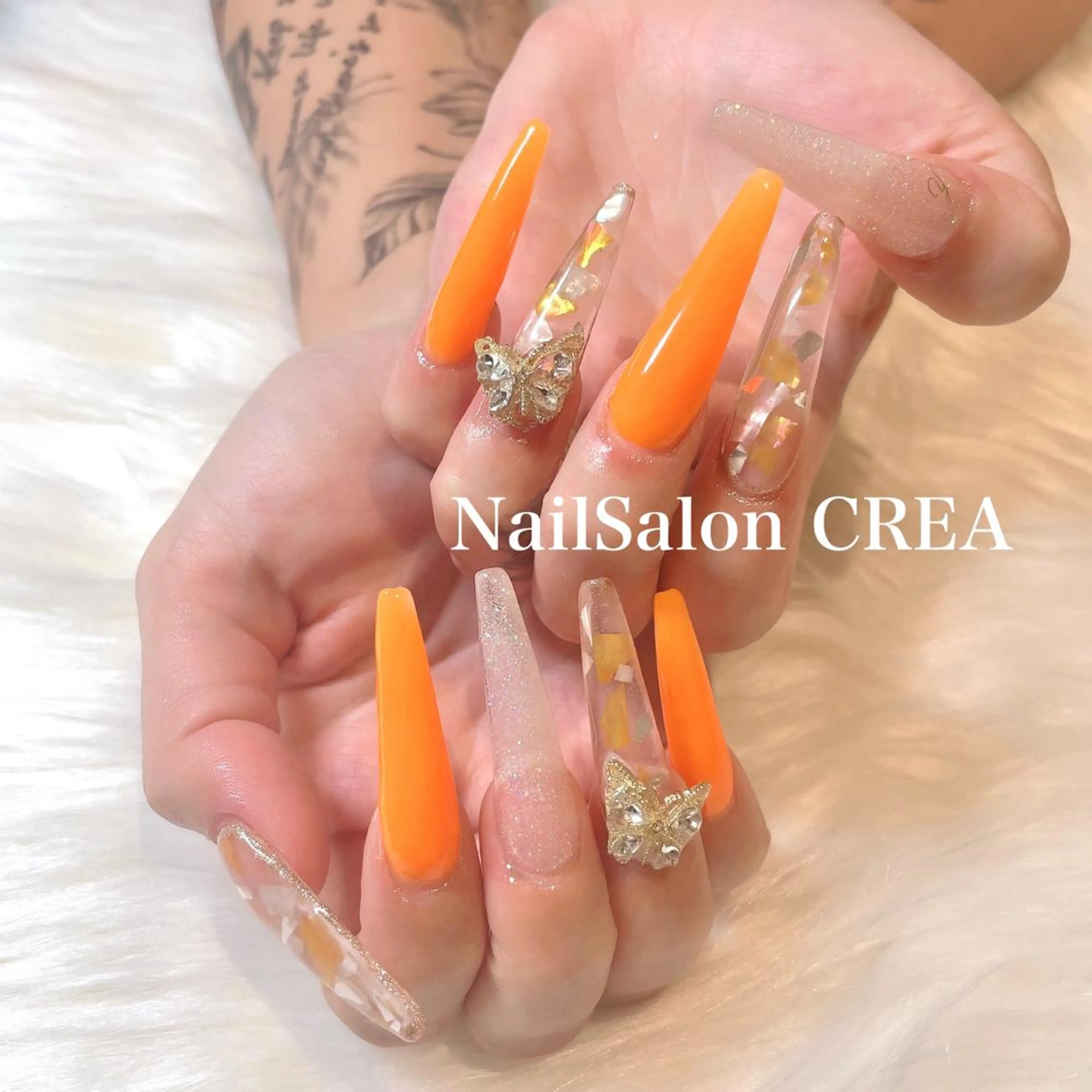 ネイル スカルプネイル ハンドネイル NailSalon CREAのネイルデザイン