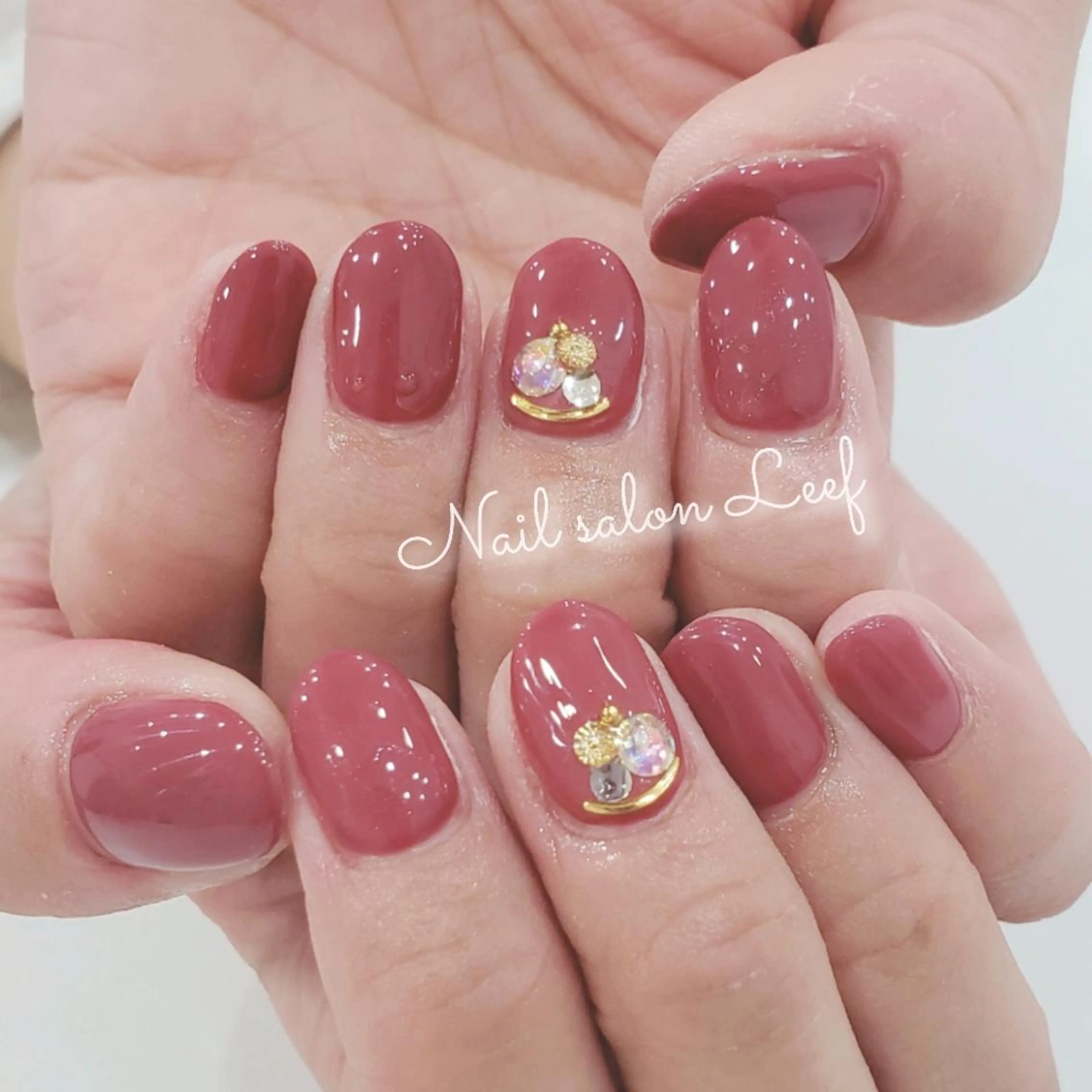 ネイル ワンカラーネイル Nail leef《リーフ》所属・kahosan 𓆉のネイルデザイン