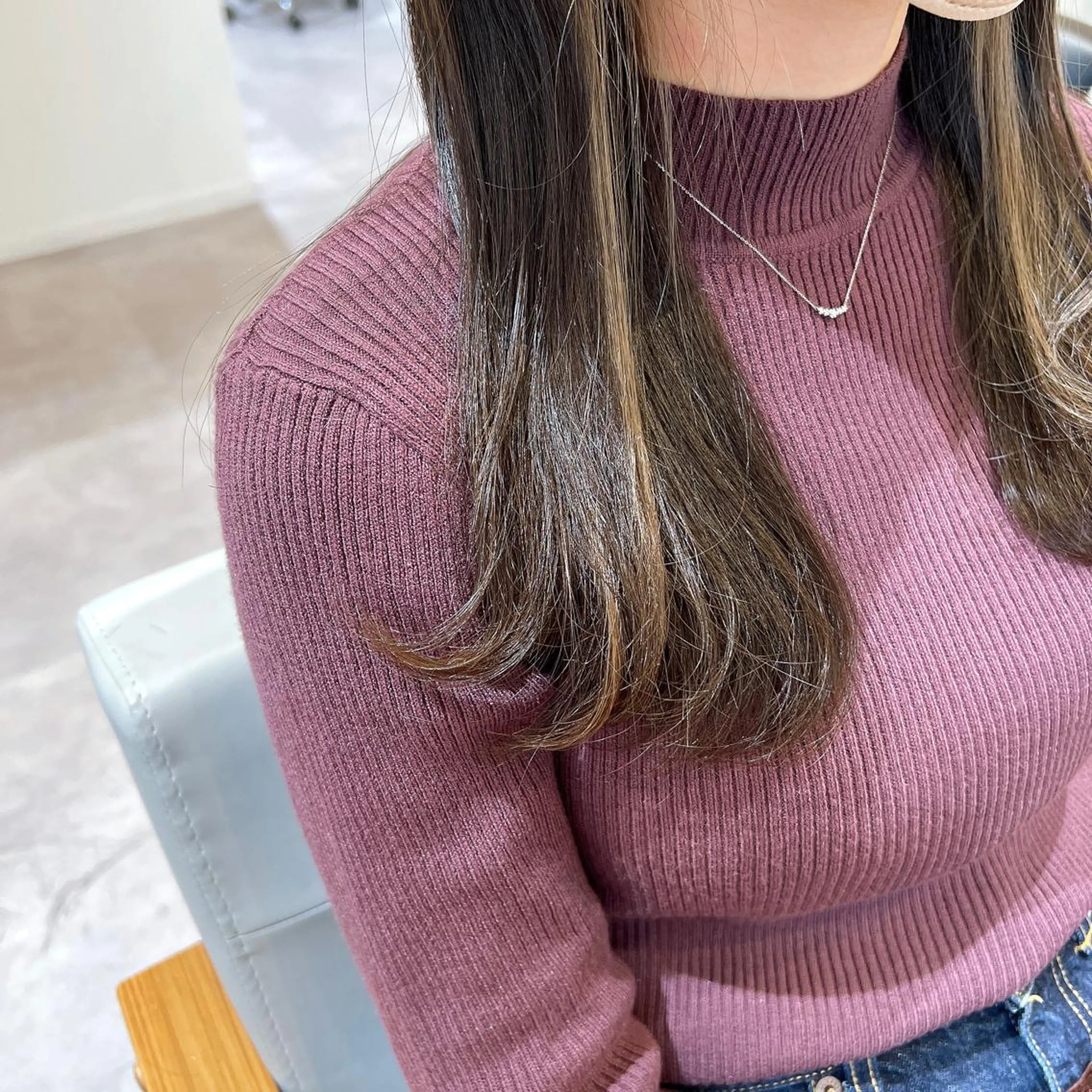 ロング エクシア ニシキタのヘアスタイル
