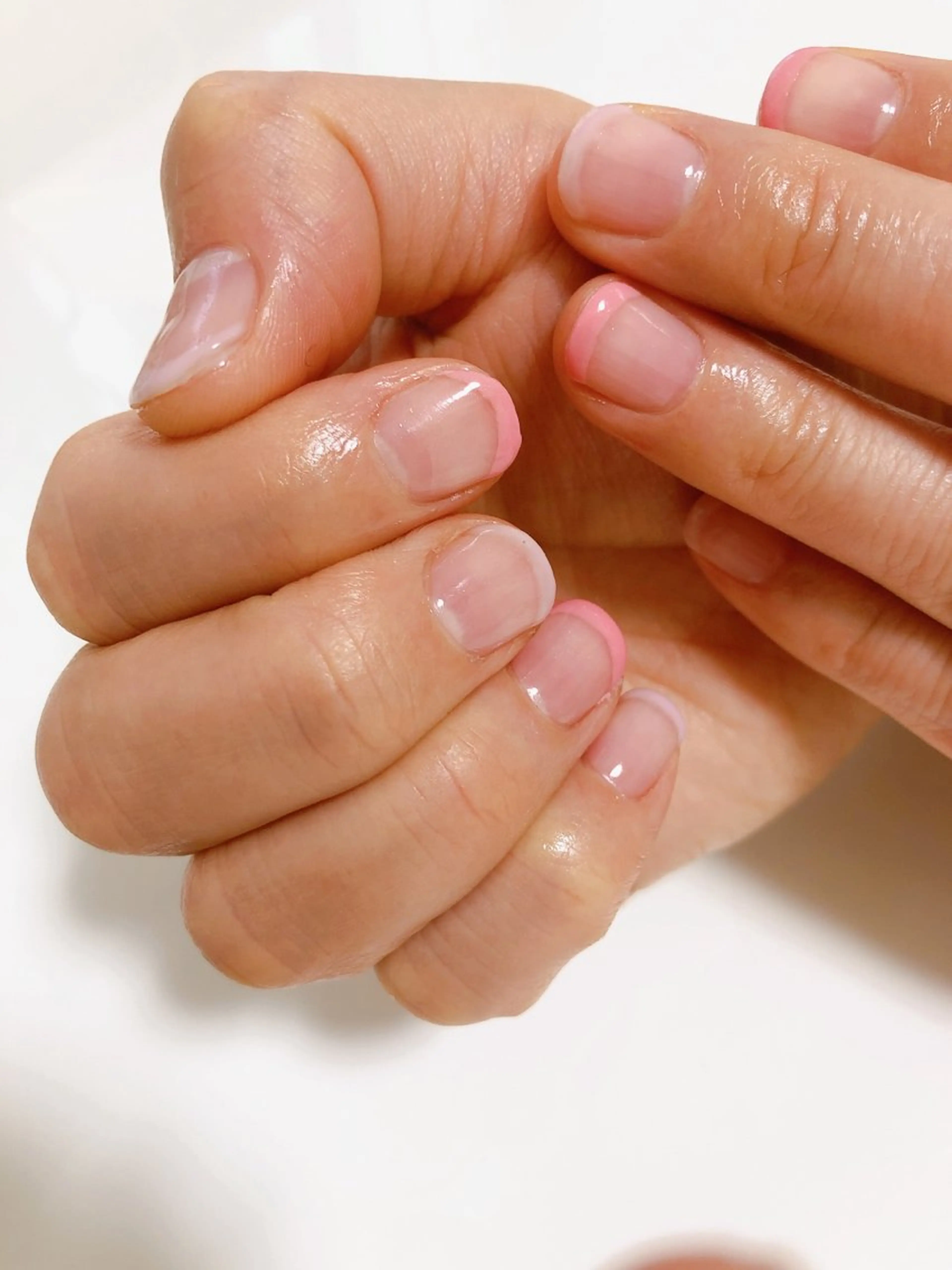 ネイル フレンチネイル ハンドネイル デ・アイム「nail salon MIMIPARUN」所属・ナリス化粧品 MIMIPARUNのネイルデザイン