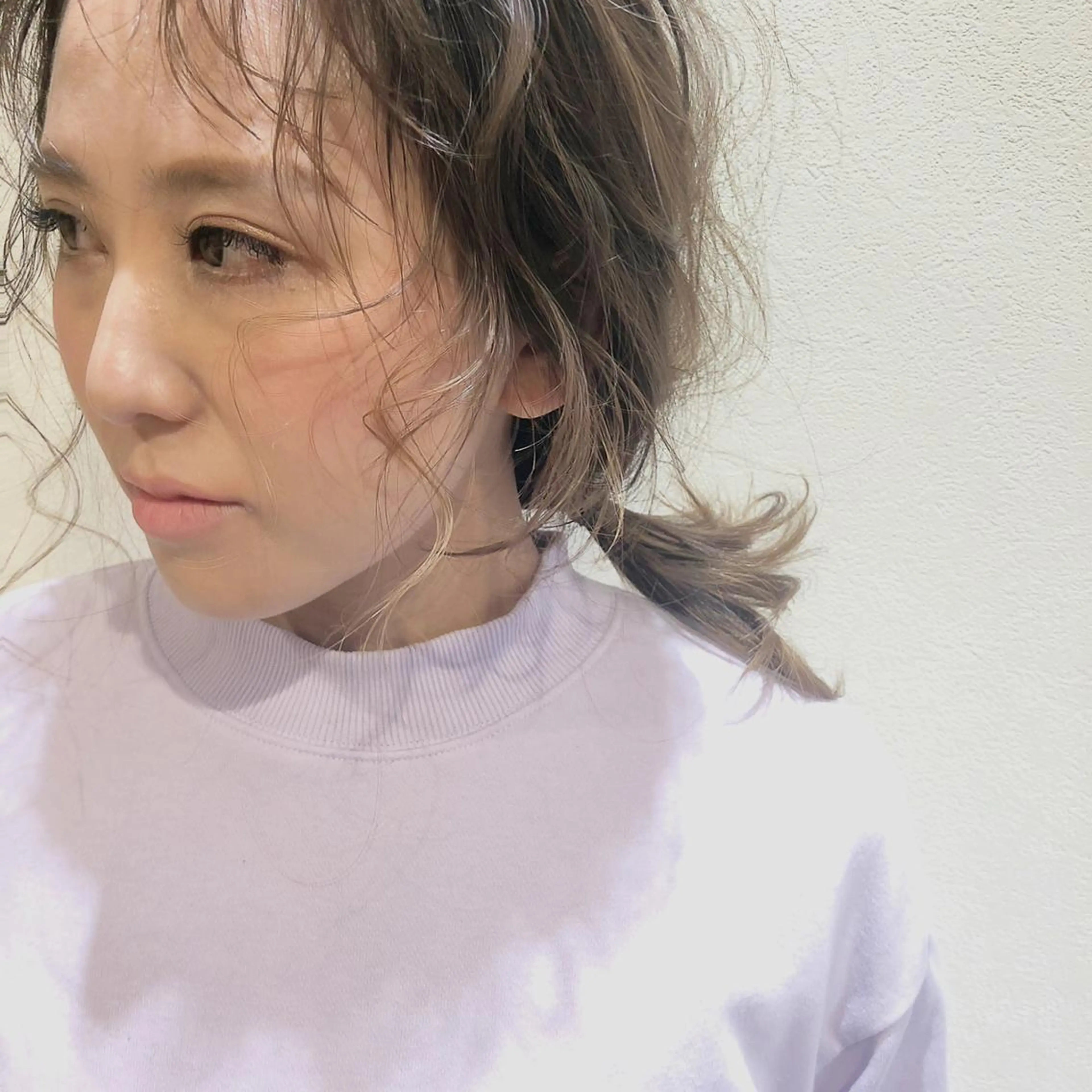 ミディアム パーマ ミディアムパーマ くせ毛 顔周りカット Ling K所属・古川 華那のヘアスタイル