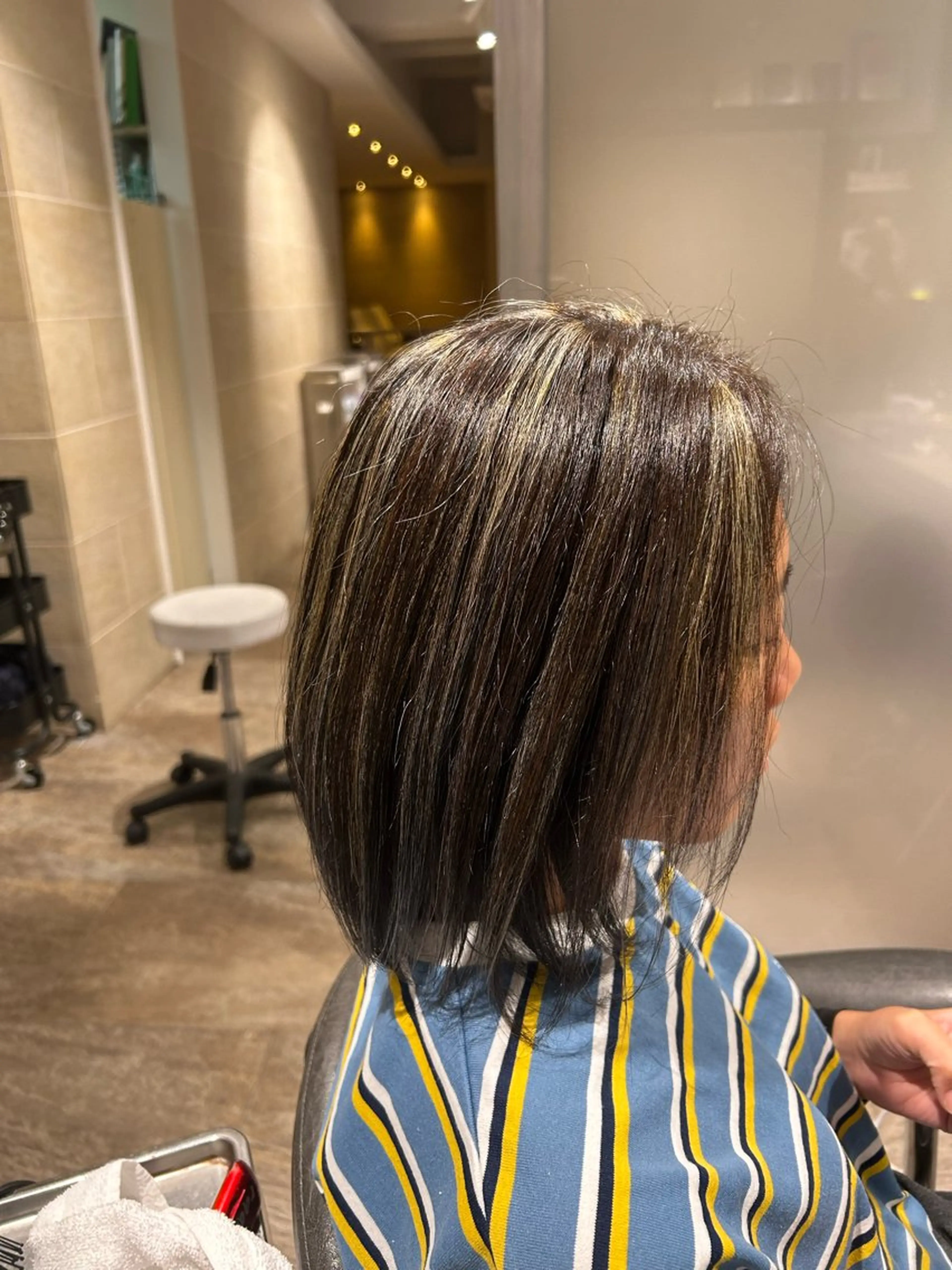 ミディアム カラー ハイライトカラー ハイライト ヘアカラー hair＆make CIEL所属・武井 哉子のヘアスタイル
