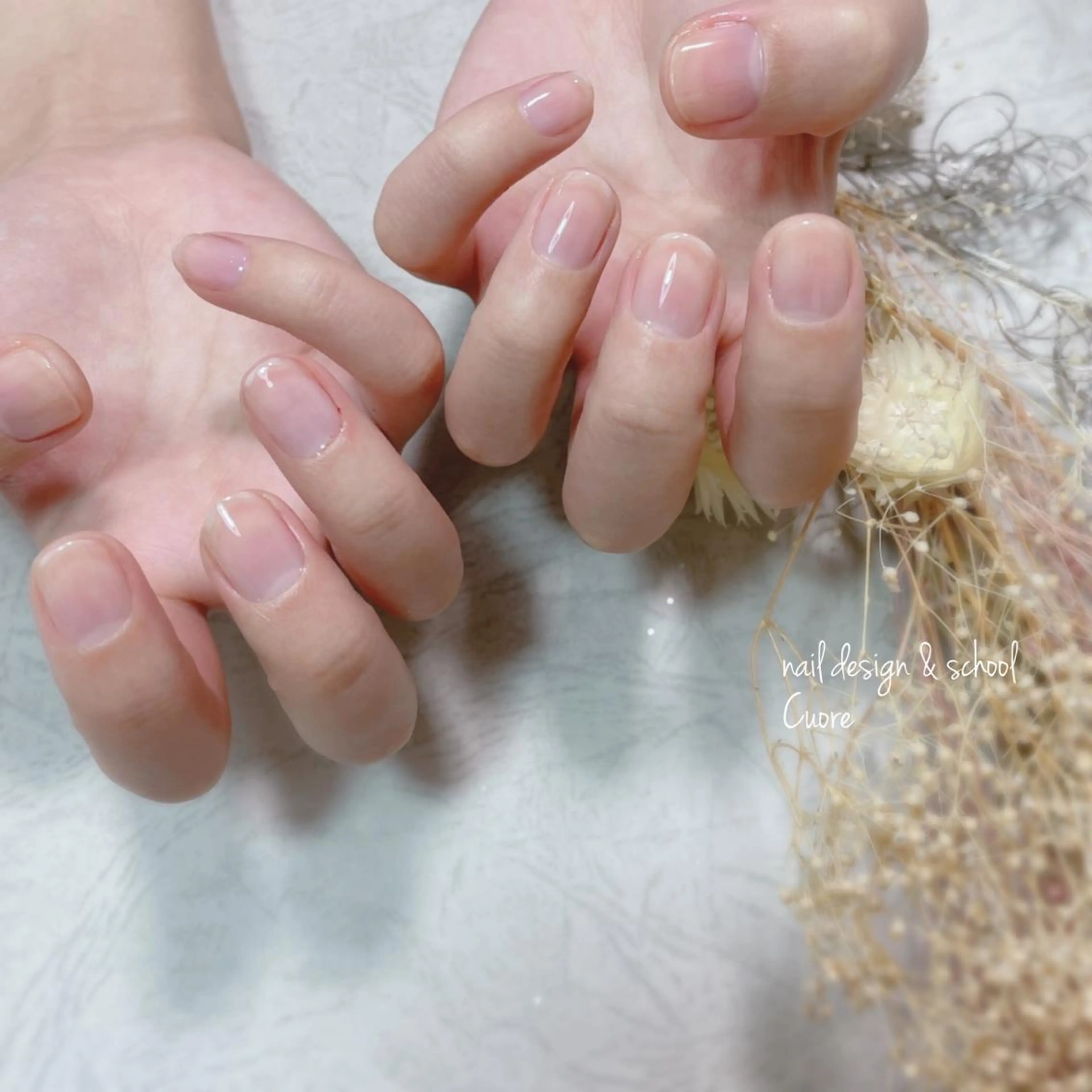 ネイル アートネイル ジェルネイル ニュアンスネイル シンプルネイル Cuore谷岡紗妃/ 宮崎台のネイルデザイン