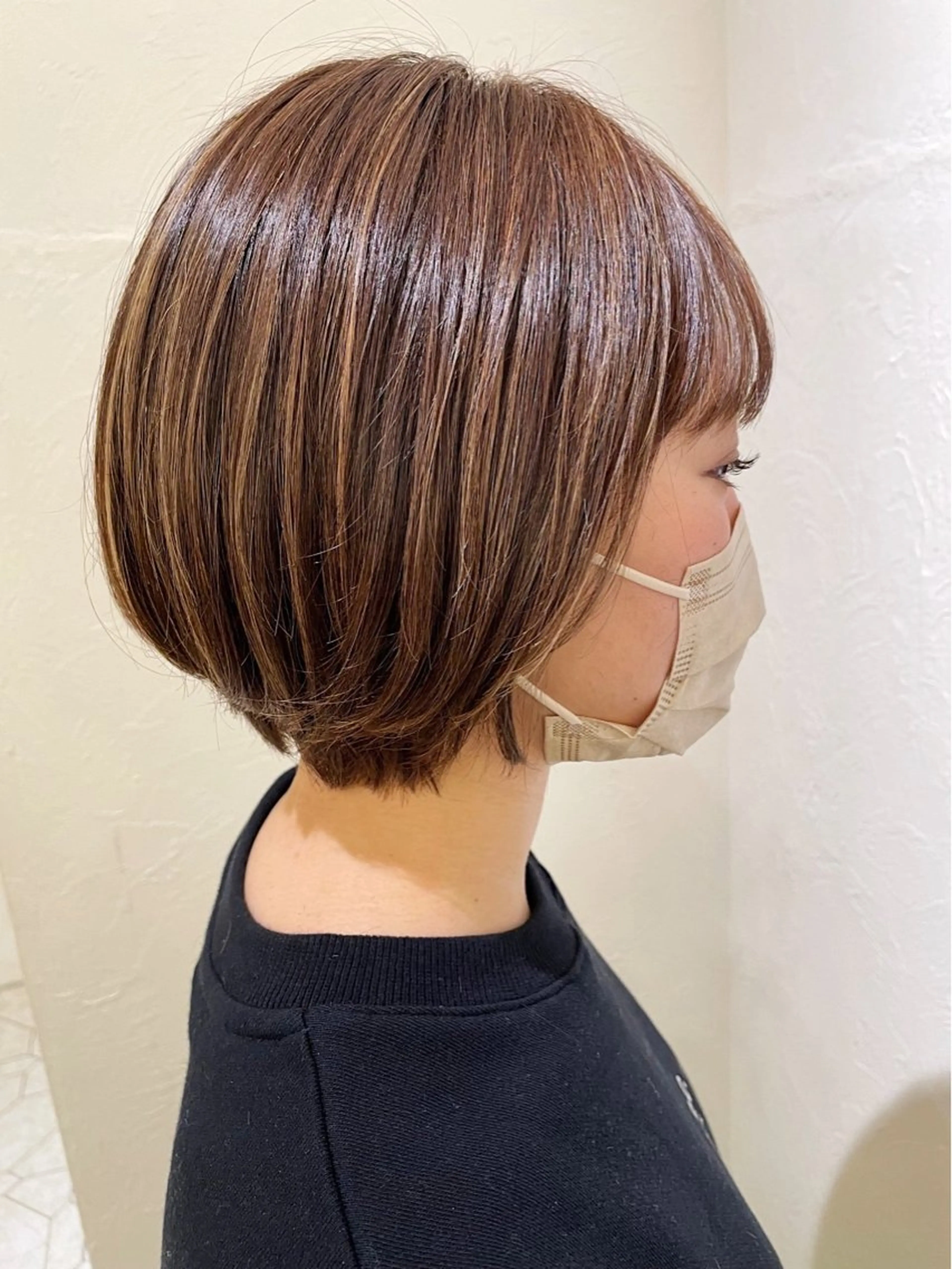 ショート 艶髪/艶カラー/縮毛 /   タキダのヘアスタイル