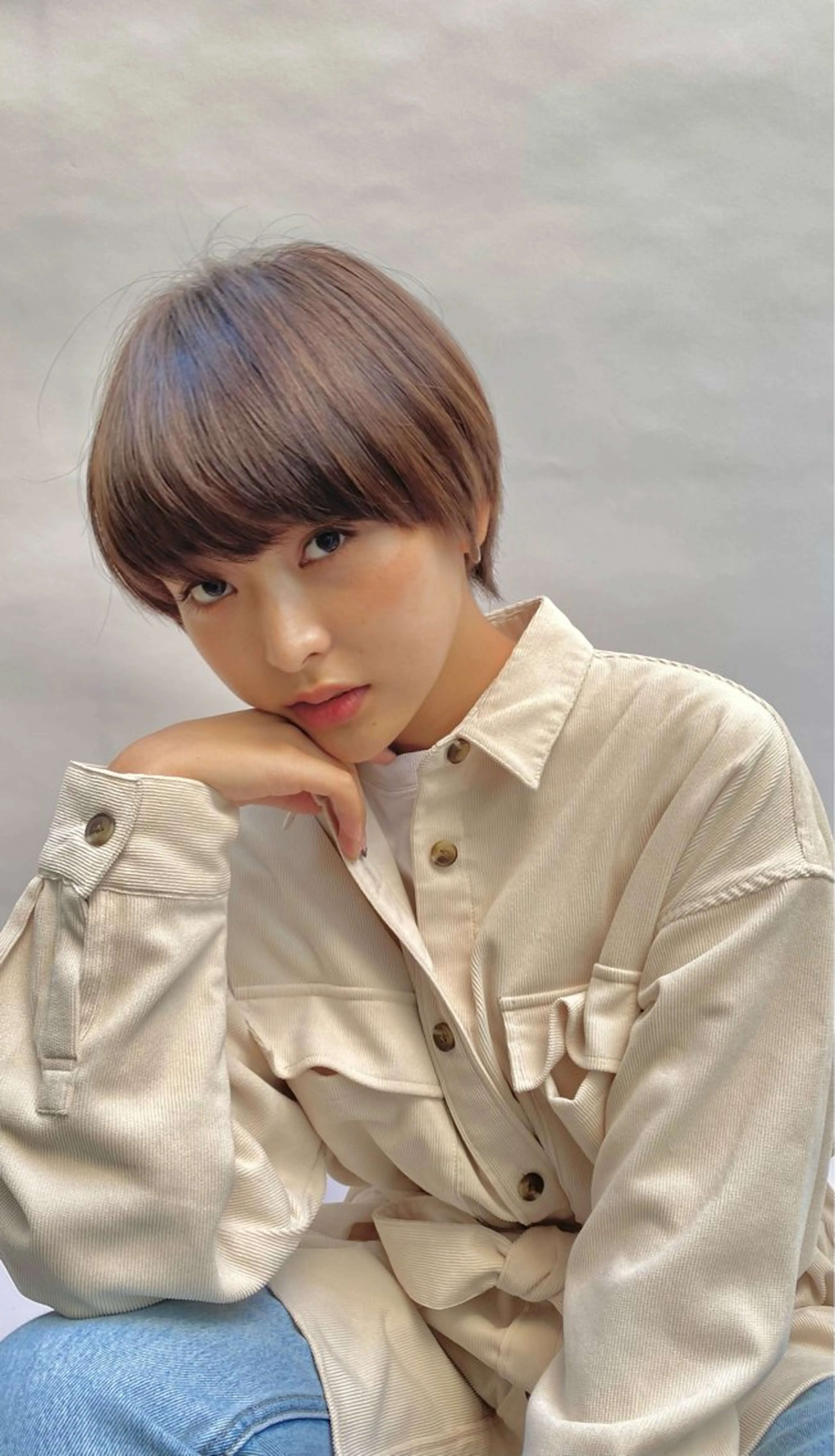 ショート ボブxショートボブ 葛西凌大のヘアスタイル