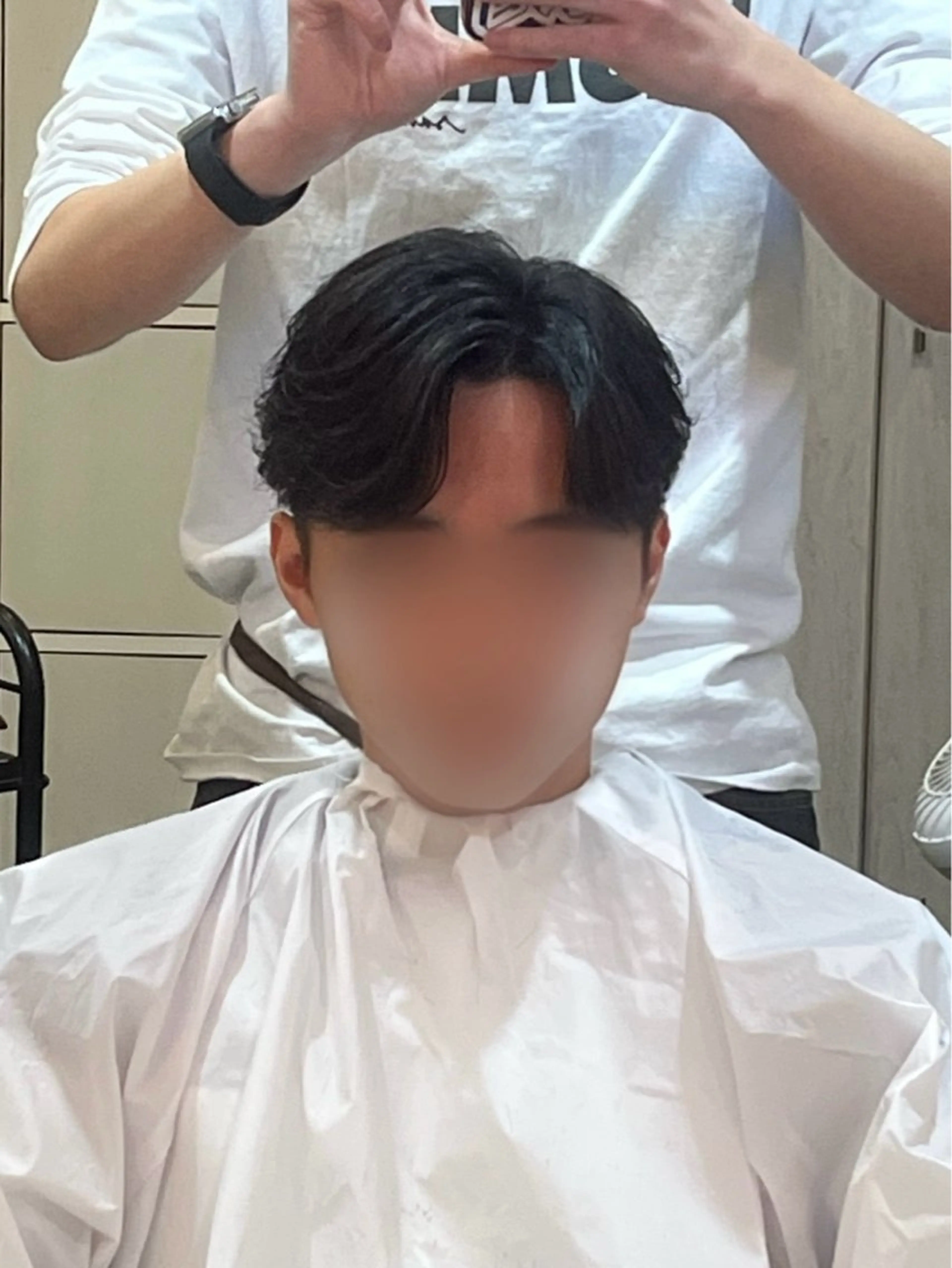 ショート メンズ センターパート メンズ韓国風 韓国風ヘア FLAVA所属・吉祥寺メンズカット/ 韓国ヘア　渡邉壮太朗のヘアスタイル