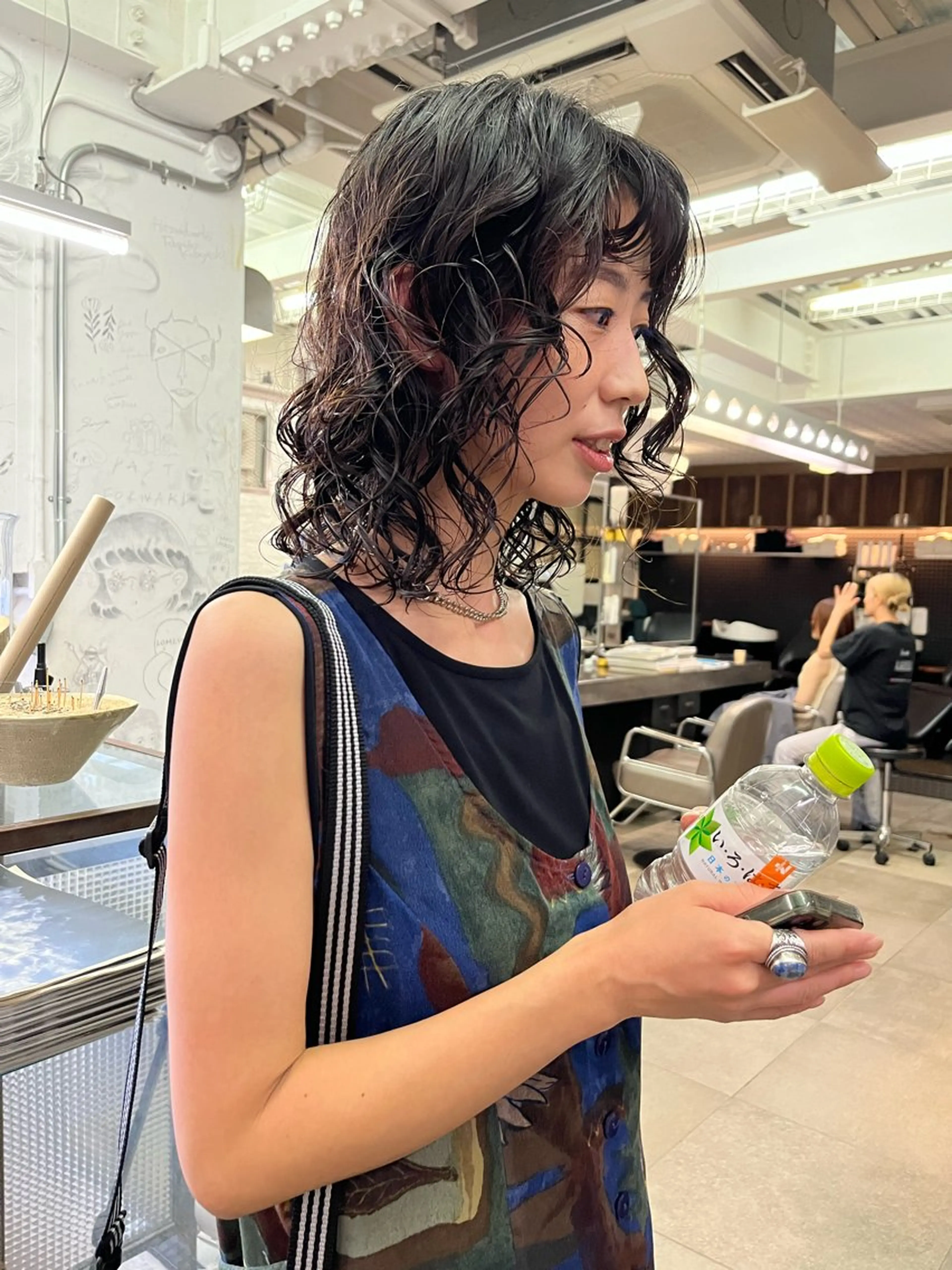 ミディアム パーマ カット パーマ NOUN所属・eri kinjoのヘアスタイル