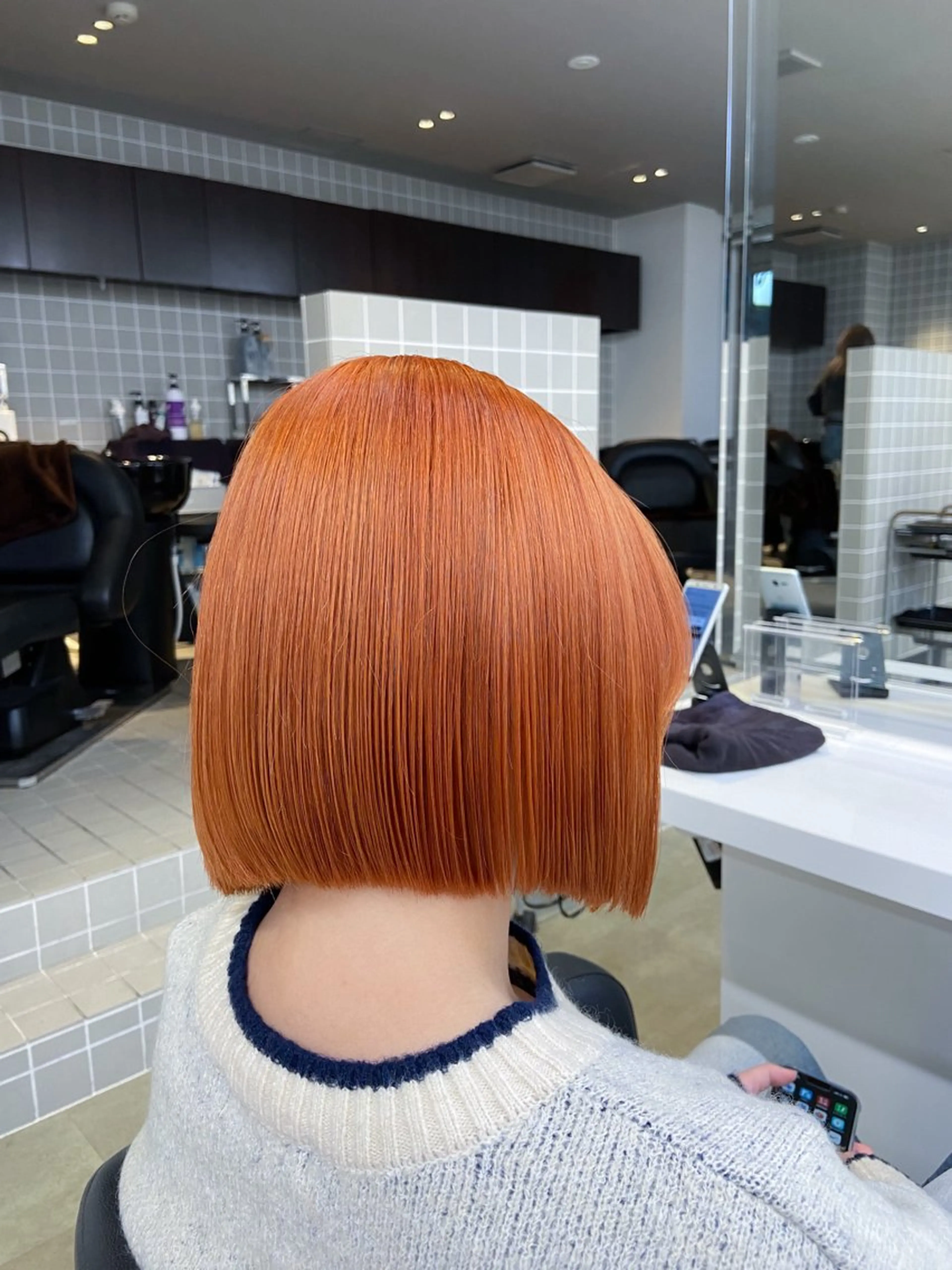 ショート カラー ヘアアレンジ flammeum所属・ハイトーン/ボブ /misakiのヘアスタイル