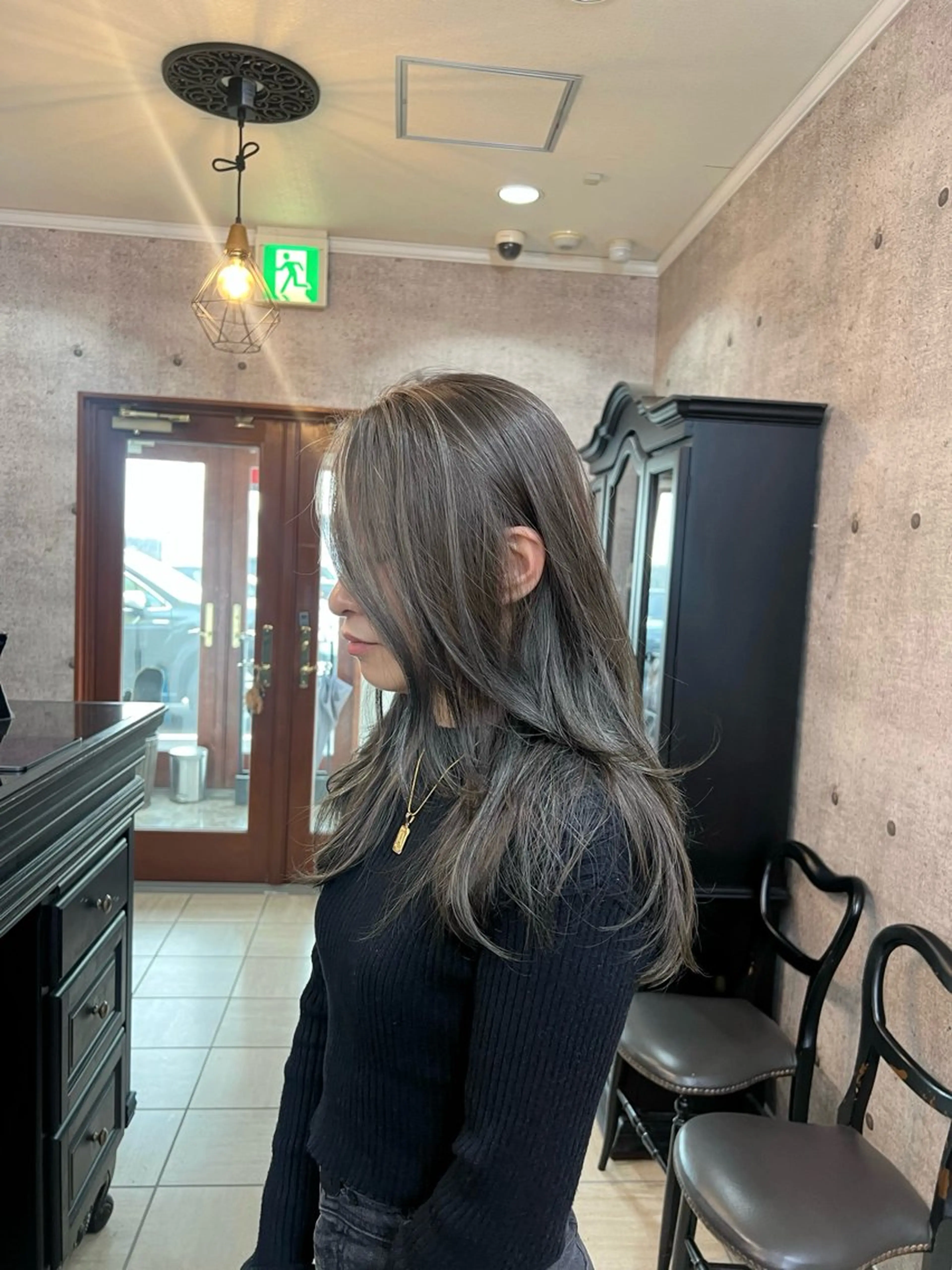 セミロング ハイライト ヘアカラー トリートメント MAYU / Raf.のヘアスタイル
