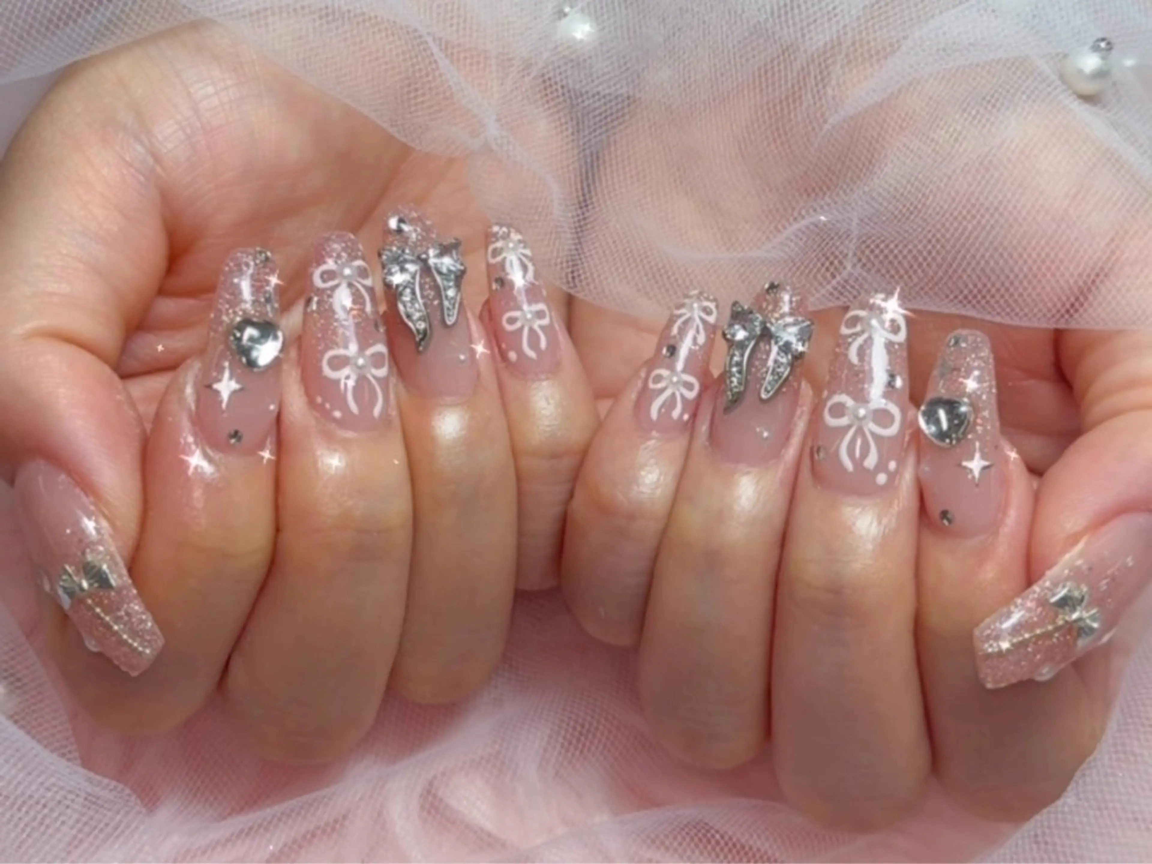 ハンド◆チップ長さだし10本💅🏻持ち込み画像OK🙆🏻‍♀️120分オーダーコース🤍の写真