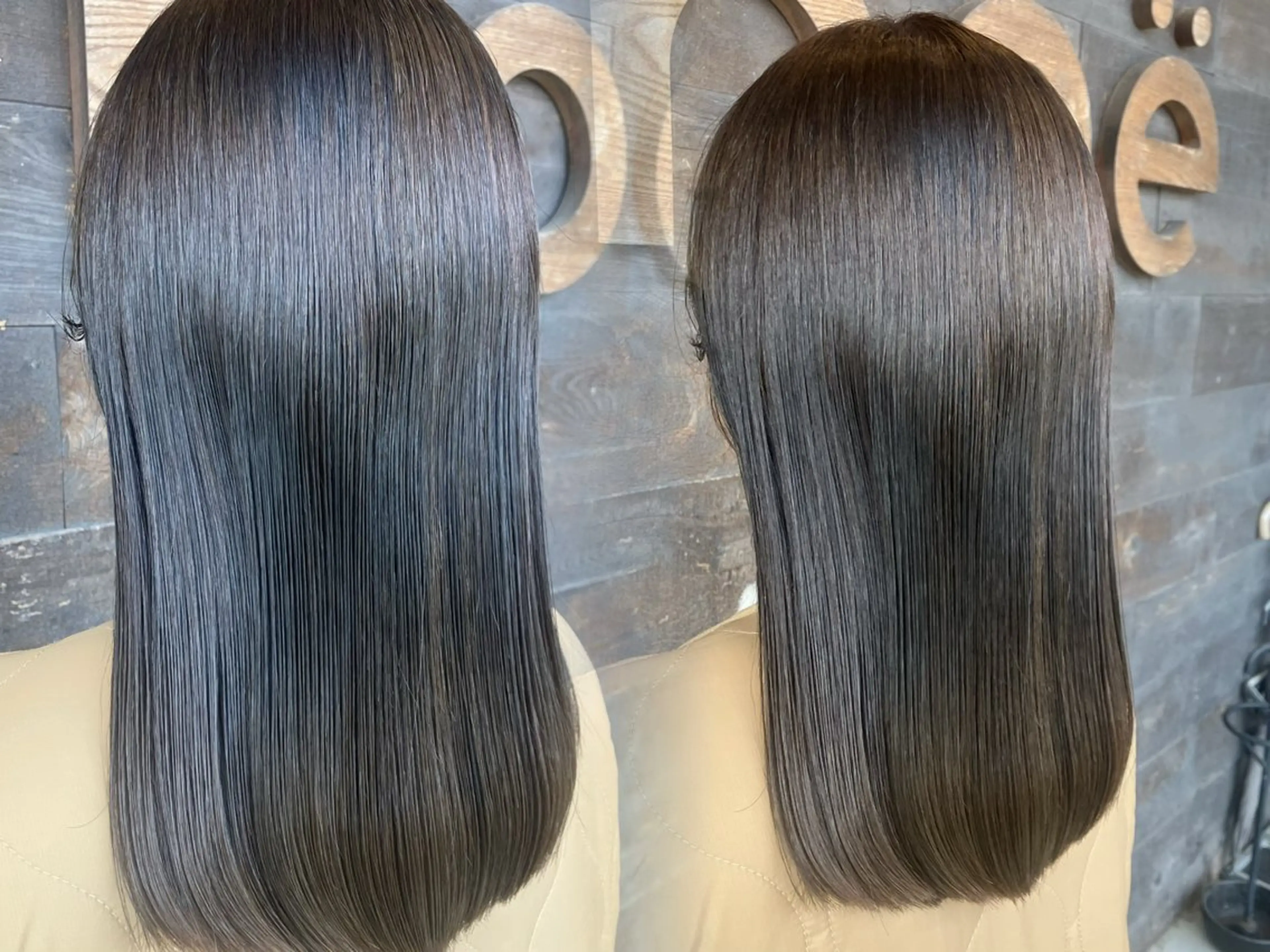 セミロング カラー アッシュ アッシュブラウン ブラウンカラー 透明感カラー 髪質改善 riru/髪質改善/ 透明感カラーのヘアスタイル