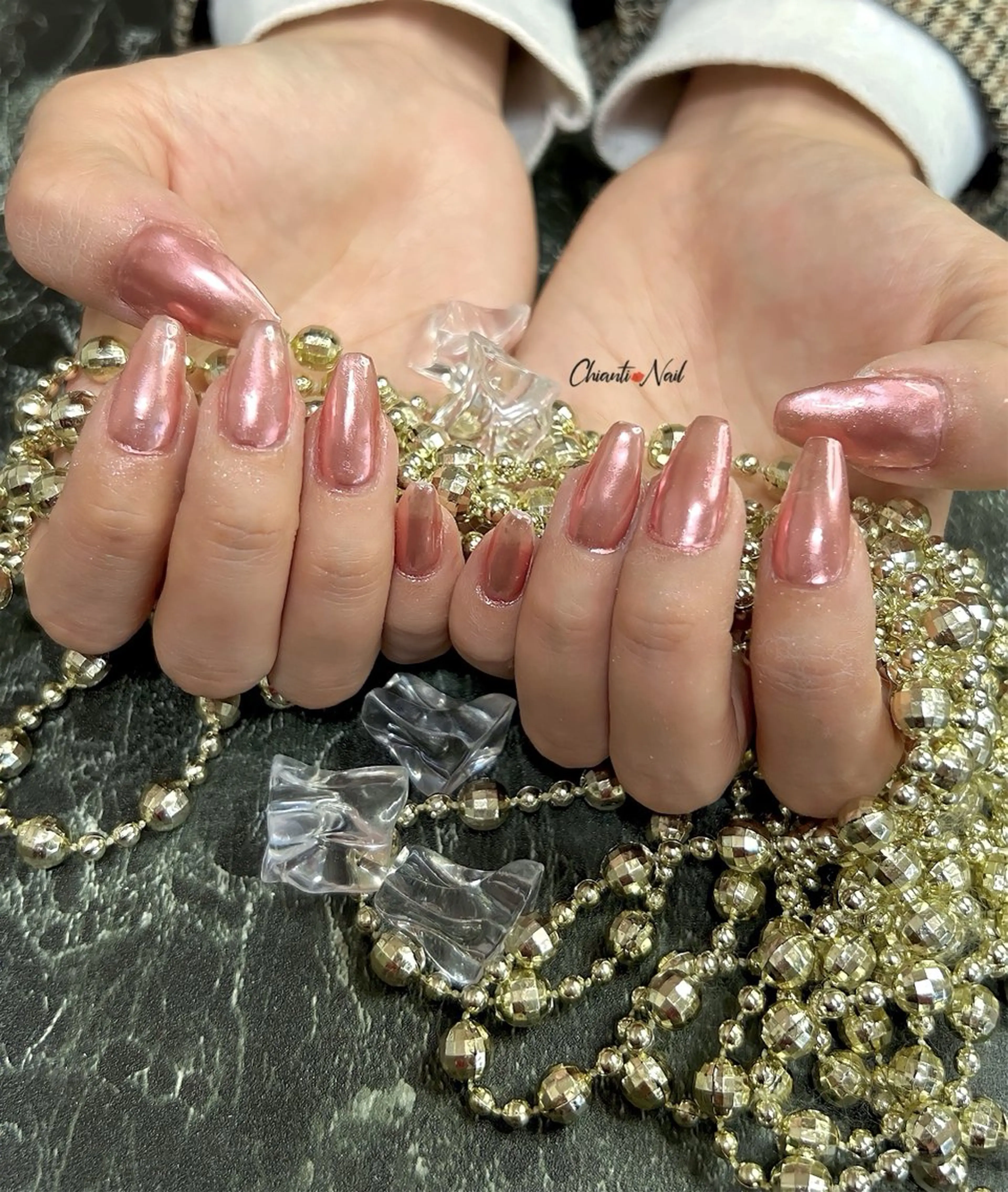 ネイル ミラーネイル ワンカラーネイル Chianti Nailのネイルデザイン