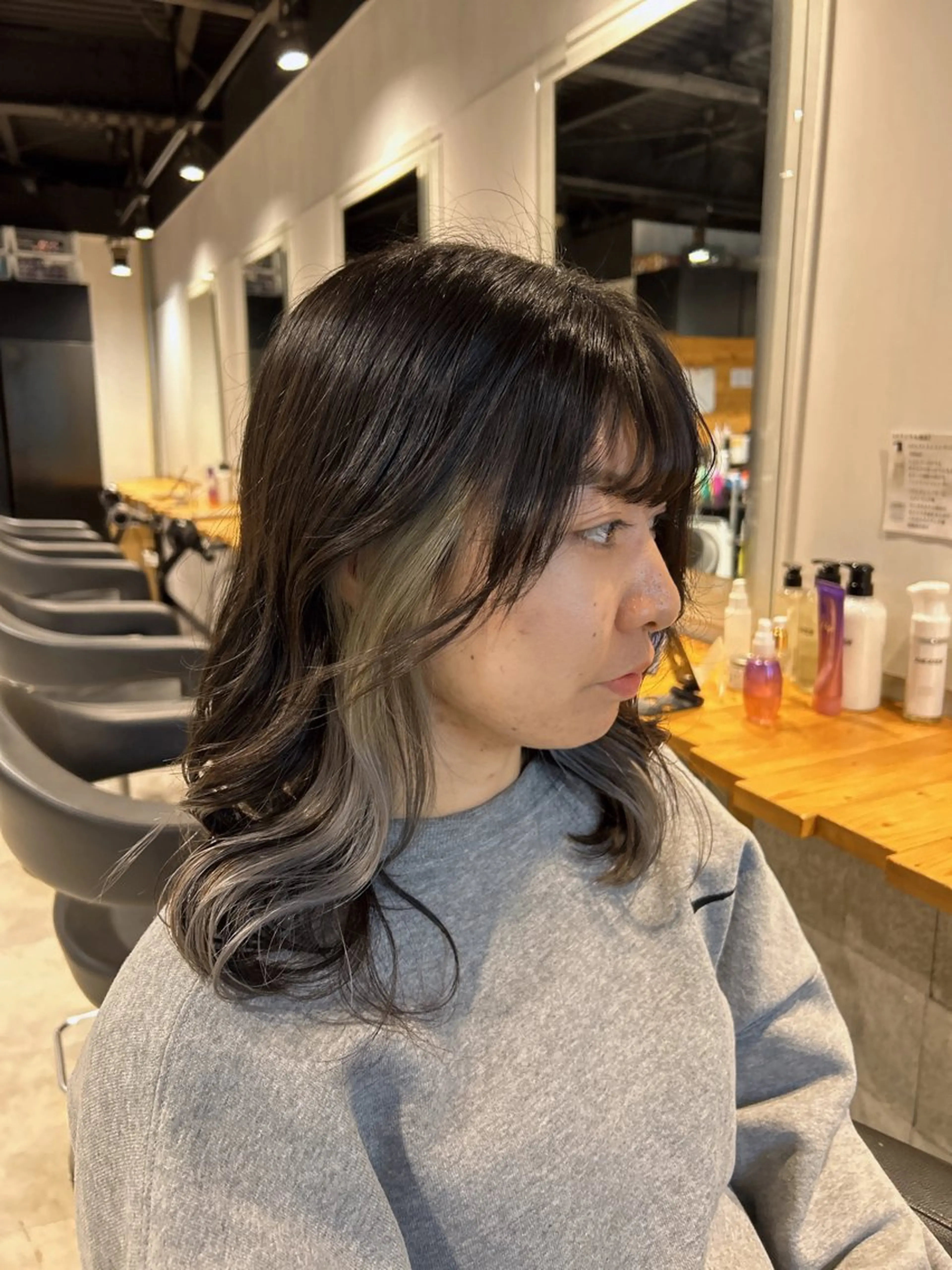 セミロング カット ヘアカラー トリートメント ヘッドスパ 韓国Style♡ Nanami🇰🇷のヘアスタイル