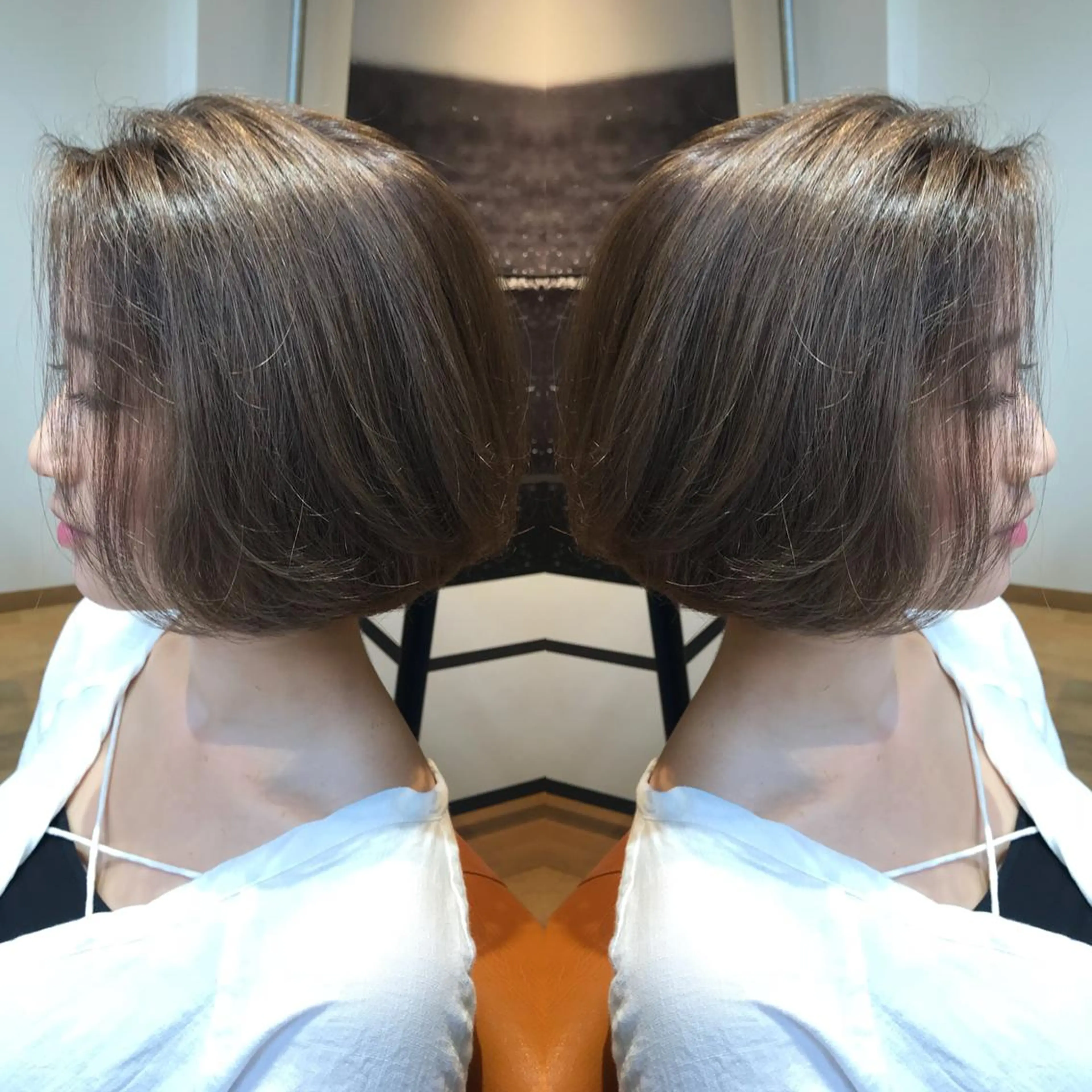 ショート カラー 黒髪 外国人風カラー 髪質改善特化 ミサワコウキのヘアスタイル