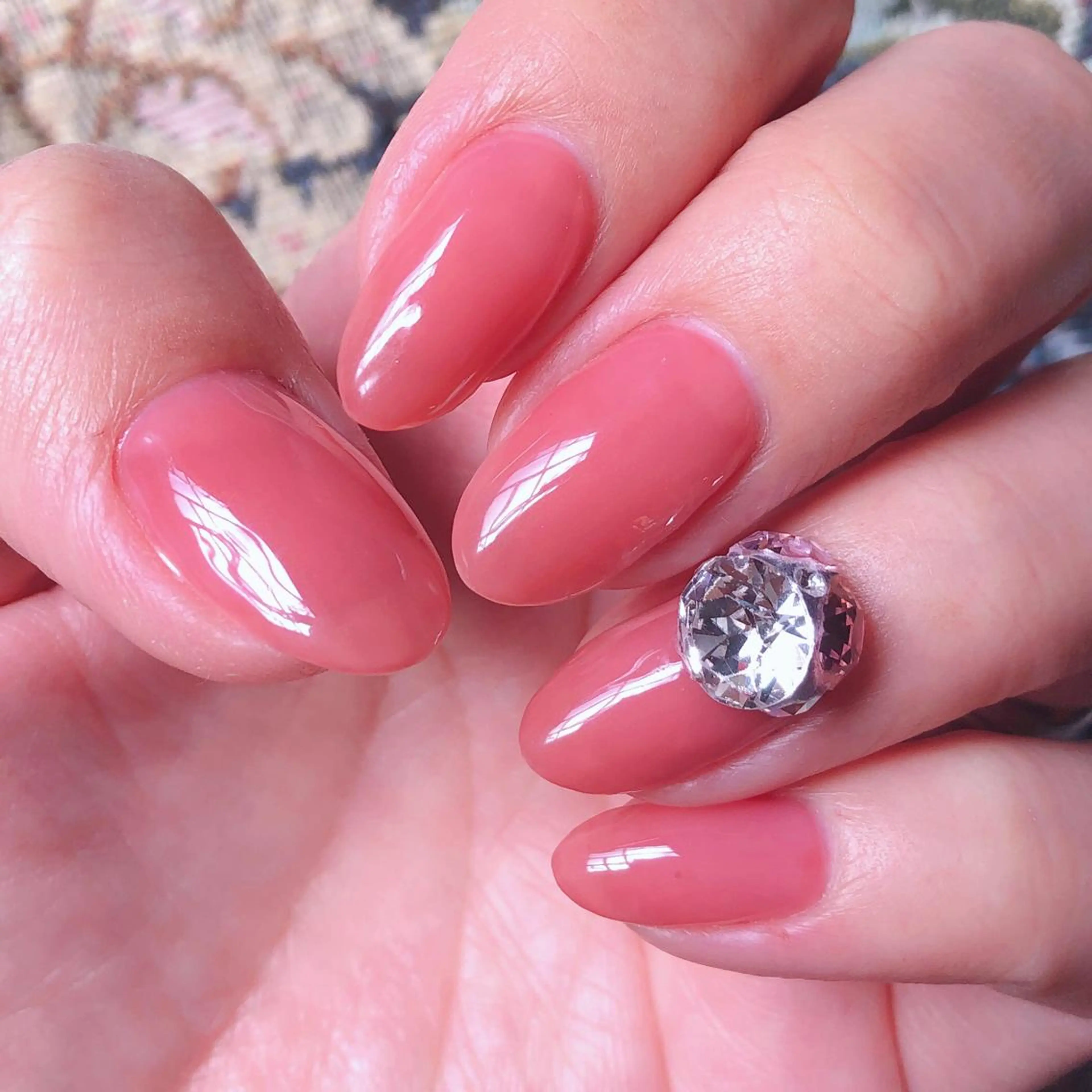 ネイル ジェルネイル ワンカラーネイル 辻野 和枝のネイルデザイン