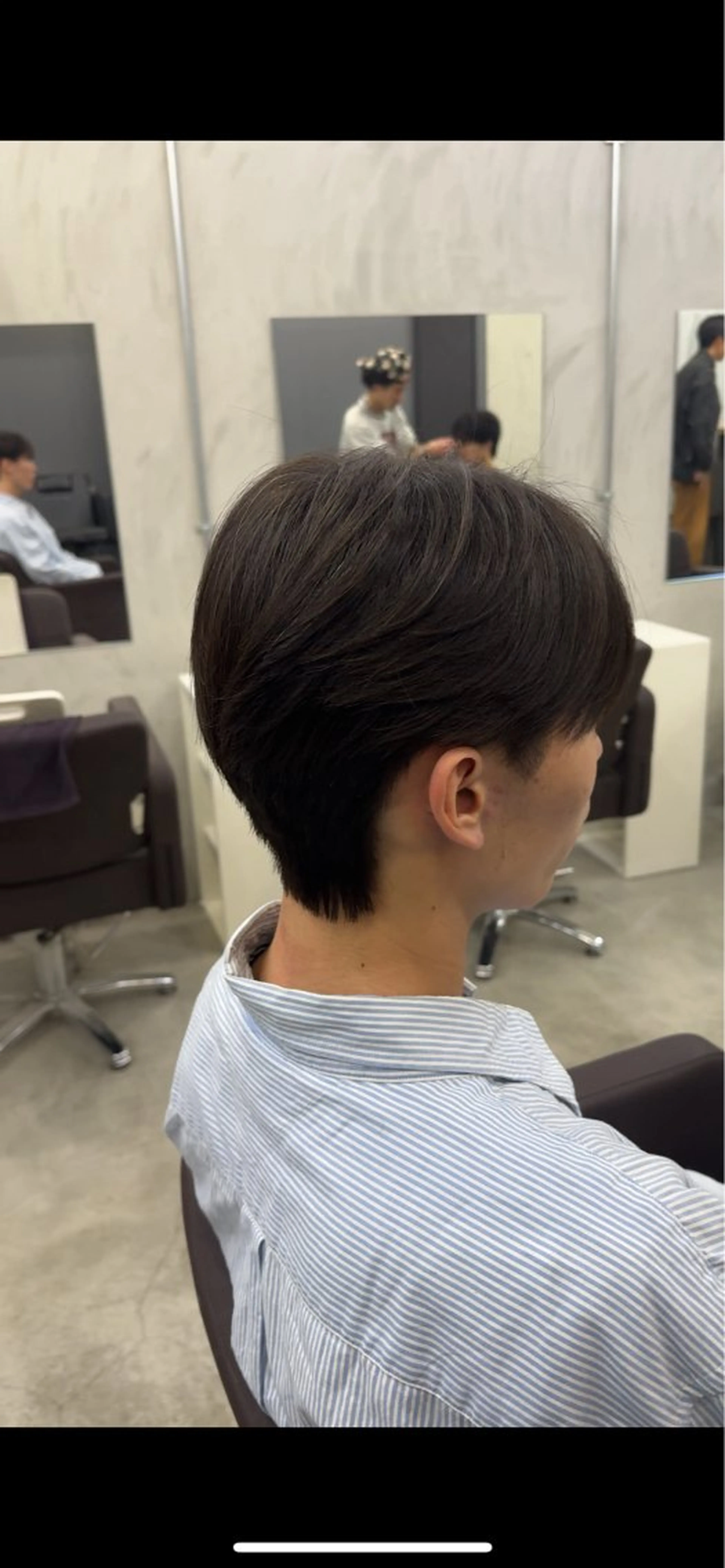 メンズ縮毛矯正　前頭(襟足あり)の写真