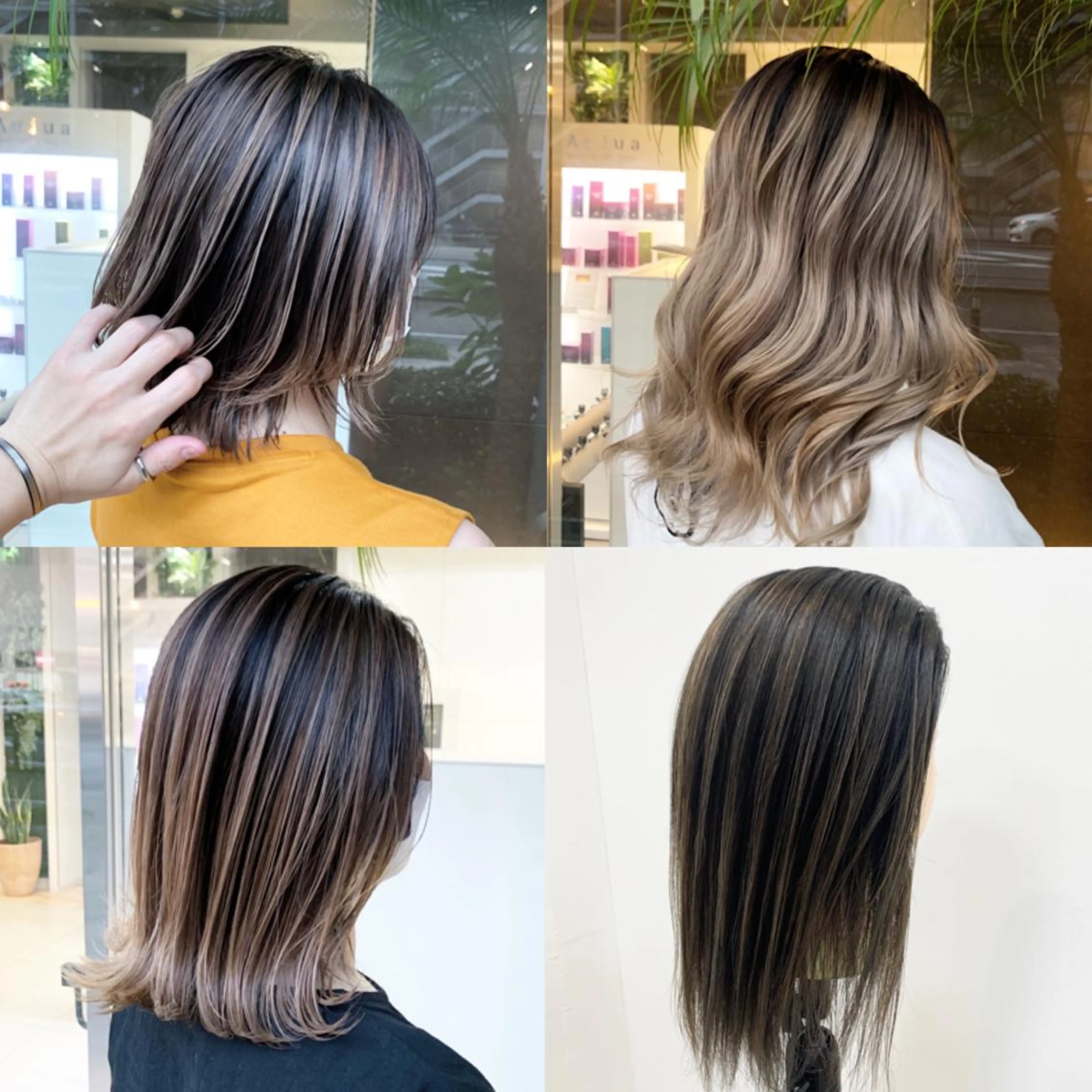 ミディアム レイヤーカット レイヤー×縮毛矯正 深見 拓のヘアスタイル