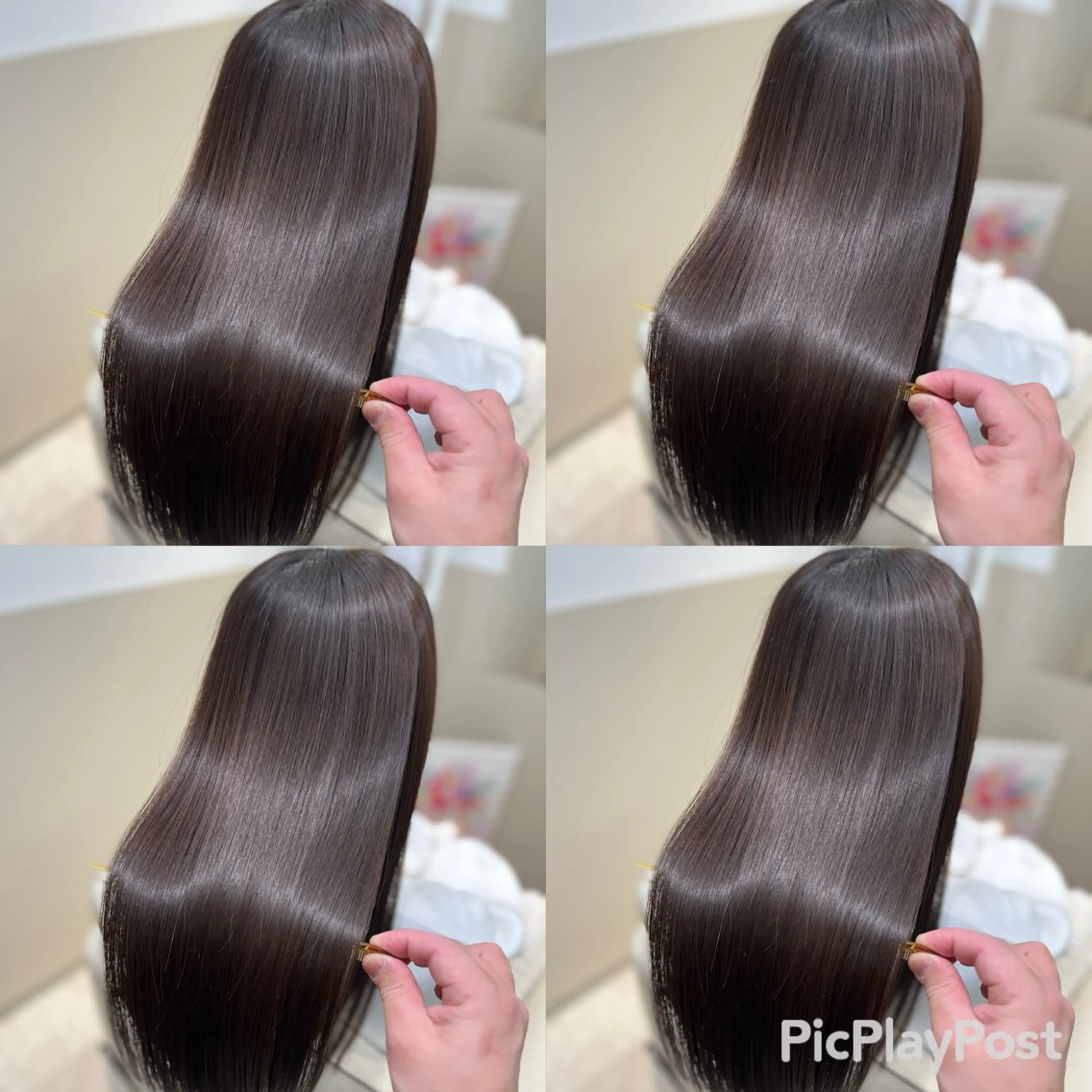 ロング カラー 髪質改善 縮毛矯正 トリートメント カット ヘアカラー トリートメント SALOWIN神戸三宮Suite店所属・神戸本格派髪質改善 /史上最高の艶髪へのヘアスタイル