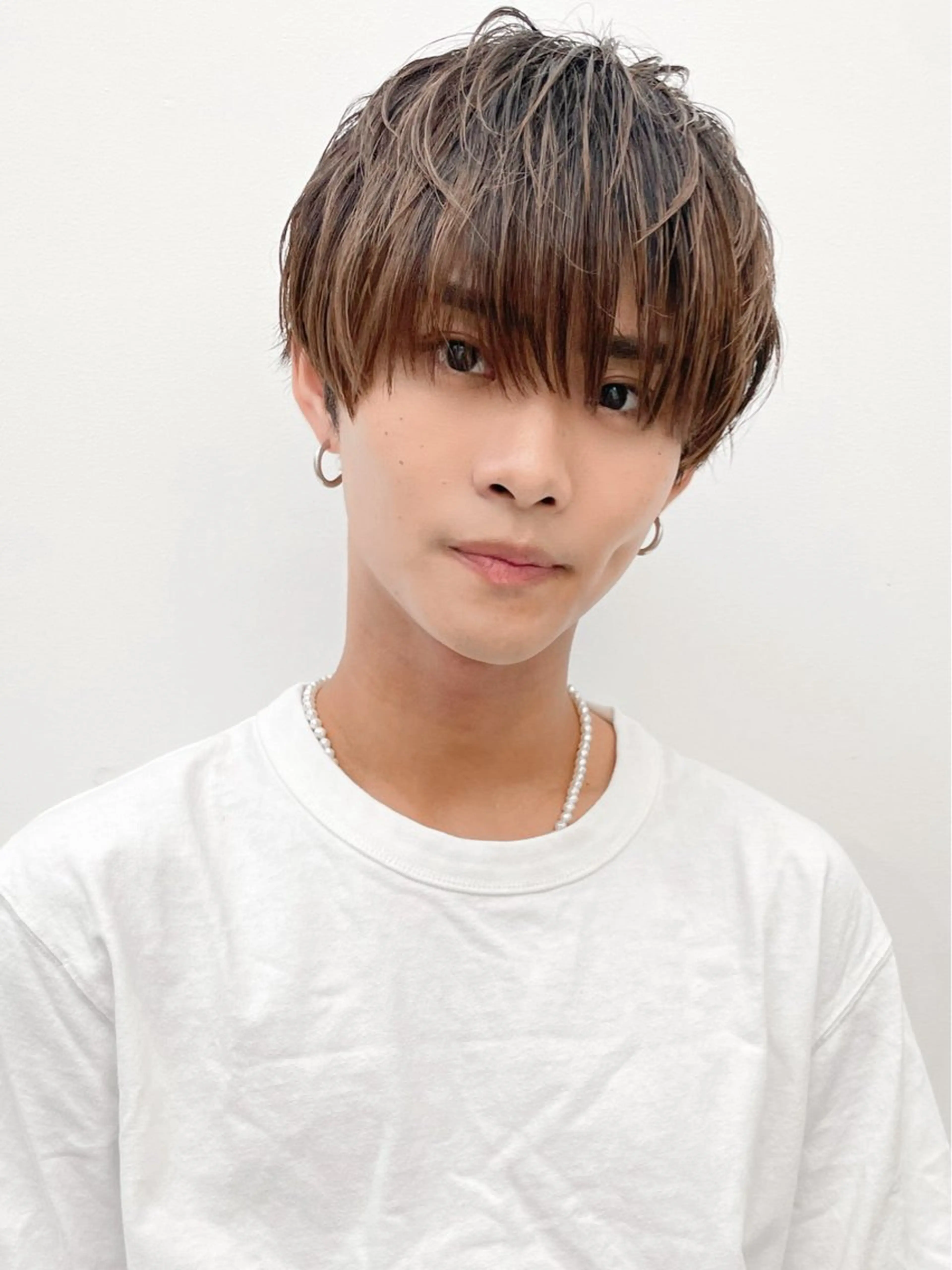 メンズ マッシュ 🤍似合わせカット/ 艶カラー/表参道🫧のヘアスタイル