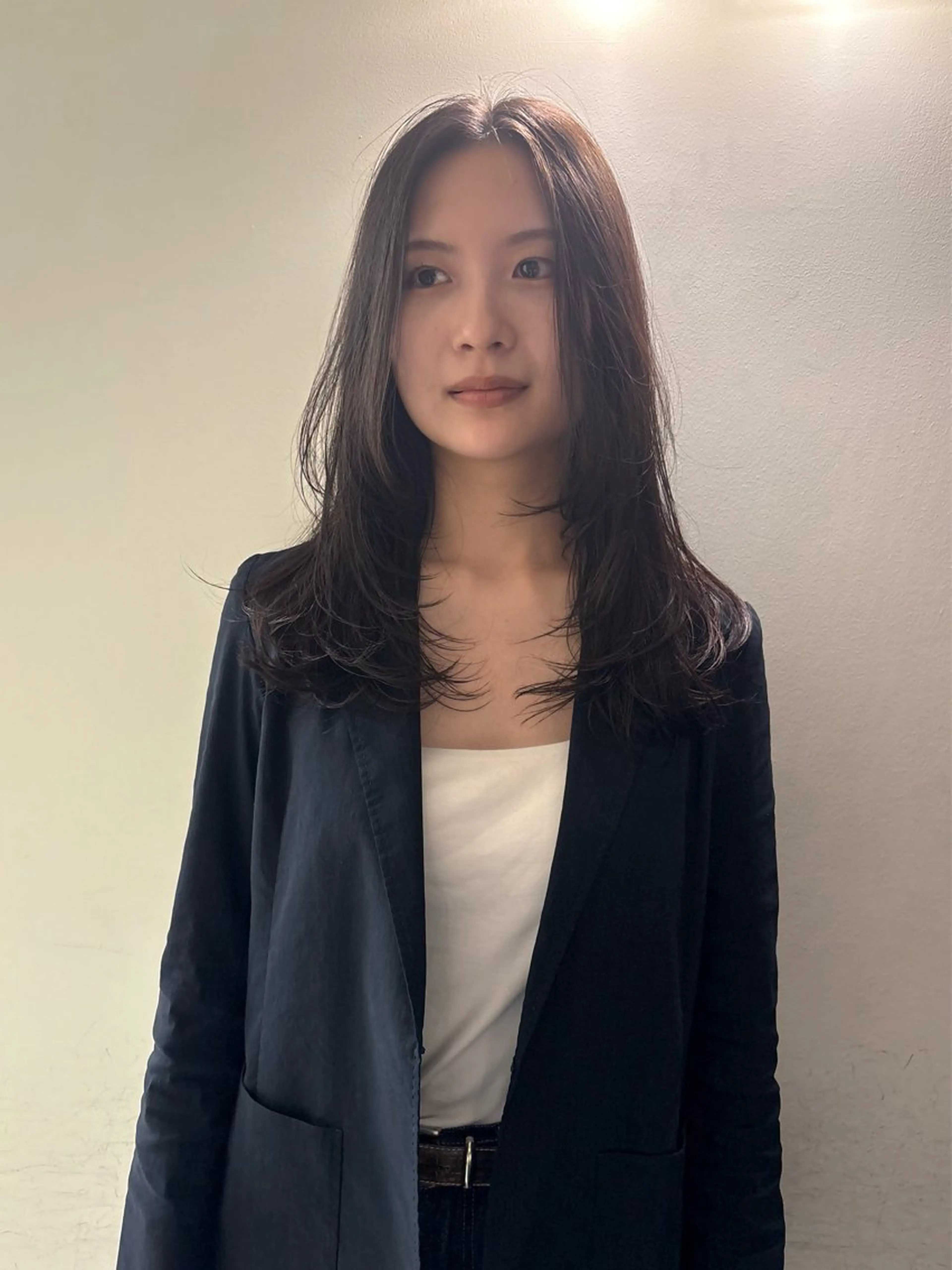 セミロング ボブ 顔まわりレイヤー 髪質改善 レイヤーカット トリートメント カット MARI ｟津田沼駅｠のヘアスタイル