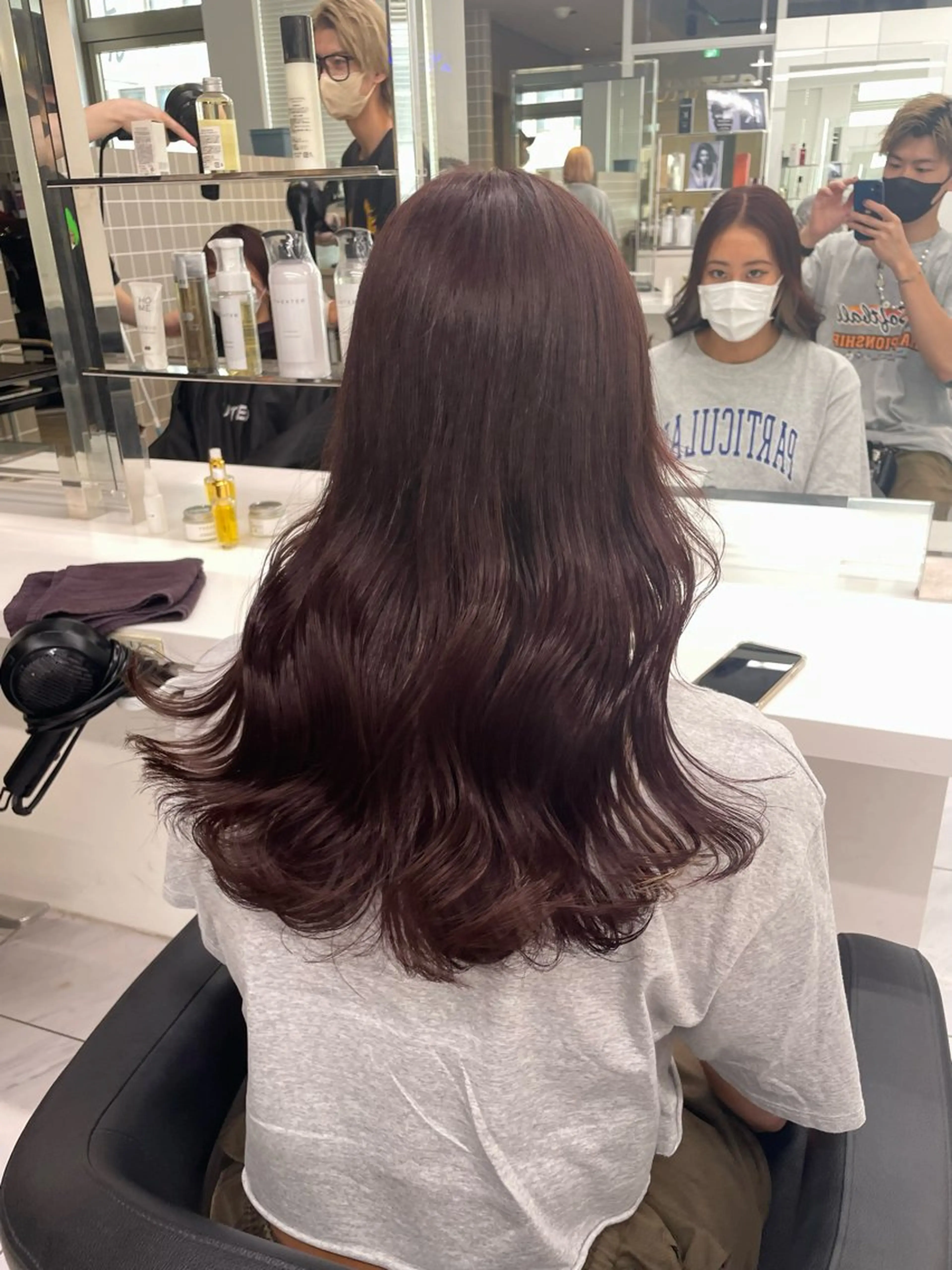 ミディアム カラー パーマ ヘアアレンジ メンズ キッズ ネイル マツエク・マツパ アイブロウ ♥️韓国ヘア レイヤー♥️ゆりのヘアスタイル
