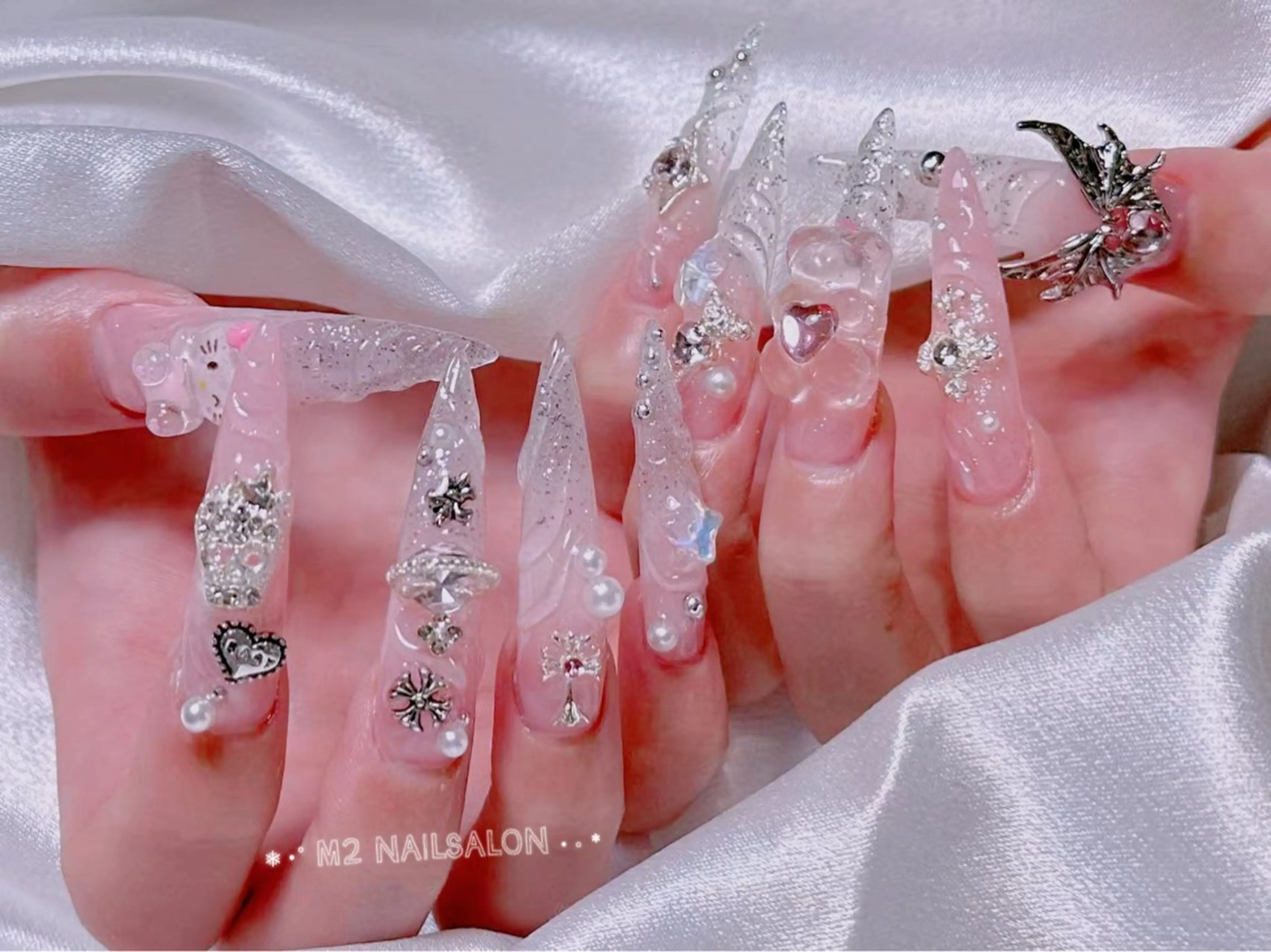 ネイル ハンドネイル 長さだし専門店 M2 rikaのネイルデザイン