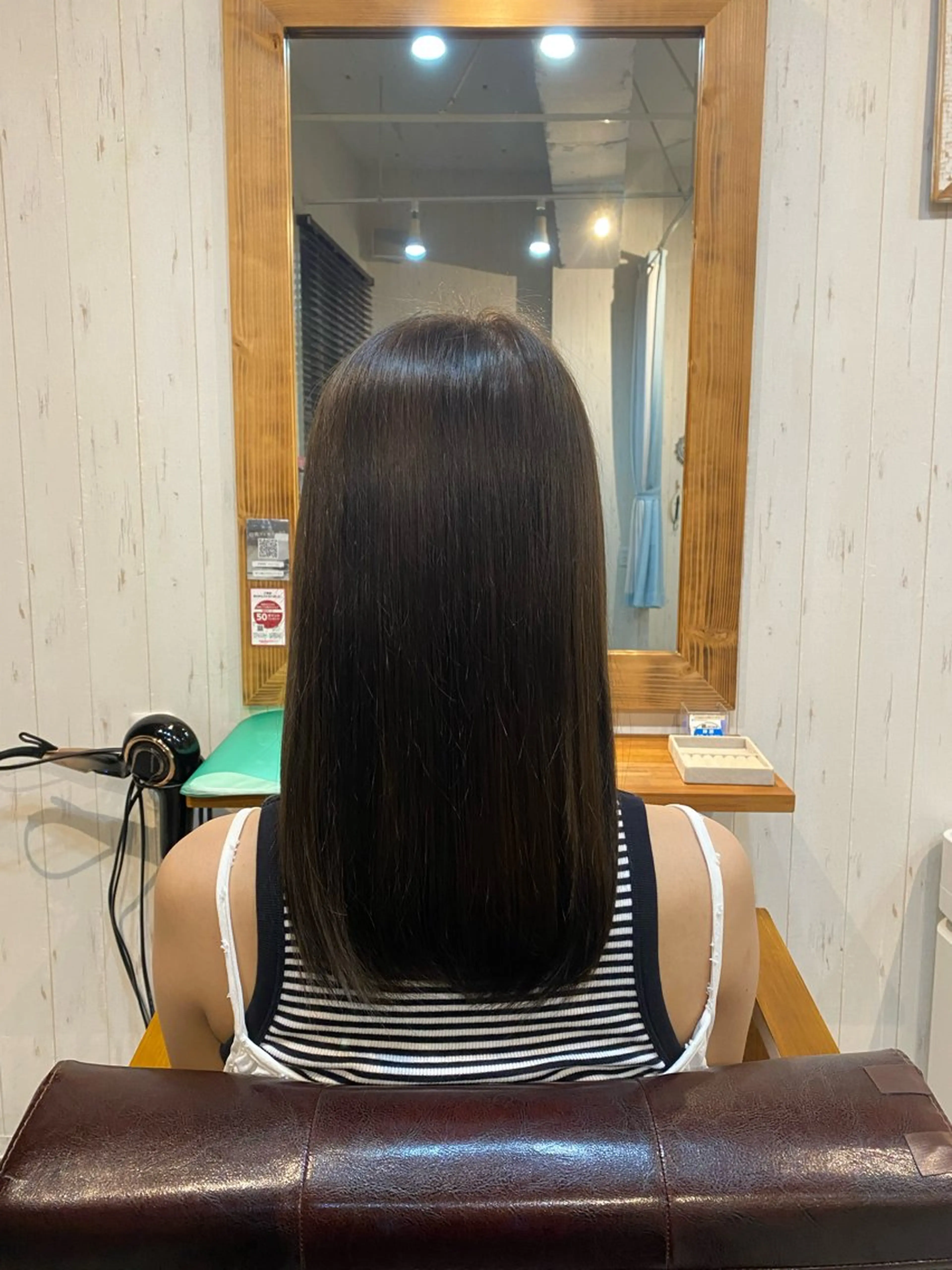 ミディアム カラー ベージュカラー オリーブベージュ ヘアカラー FASCINO/ 蒔野千遥のヘアスタイル