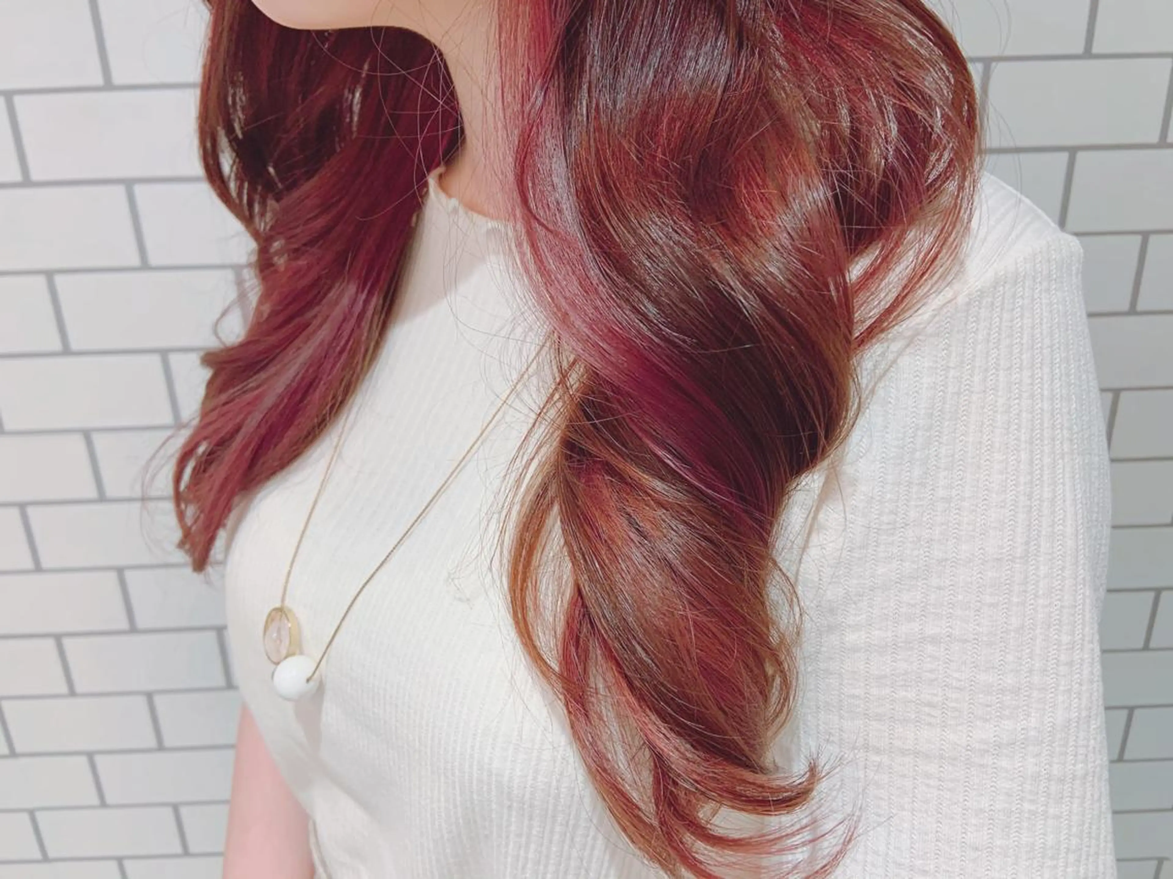 ロング カラー ヘアアレンジ ブリーチ ハイライトカラー イルミナカラー ピンクカラー ハイライト rita atelier 【リタ】所属・韓国hair🦋 Nanaのヘアスタイル