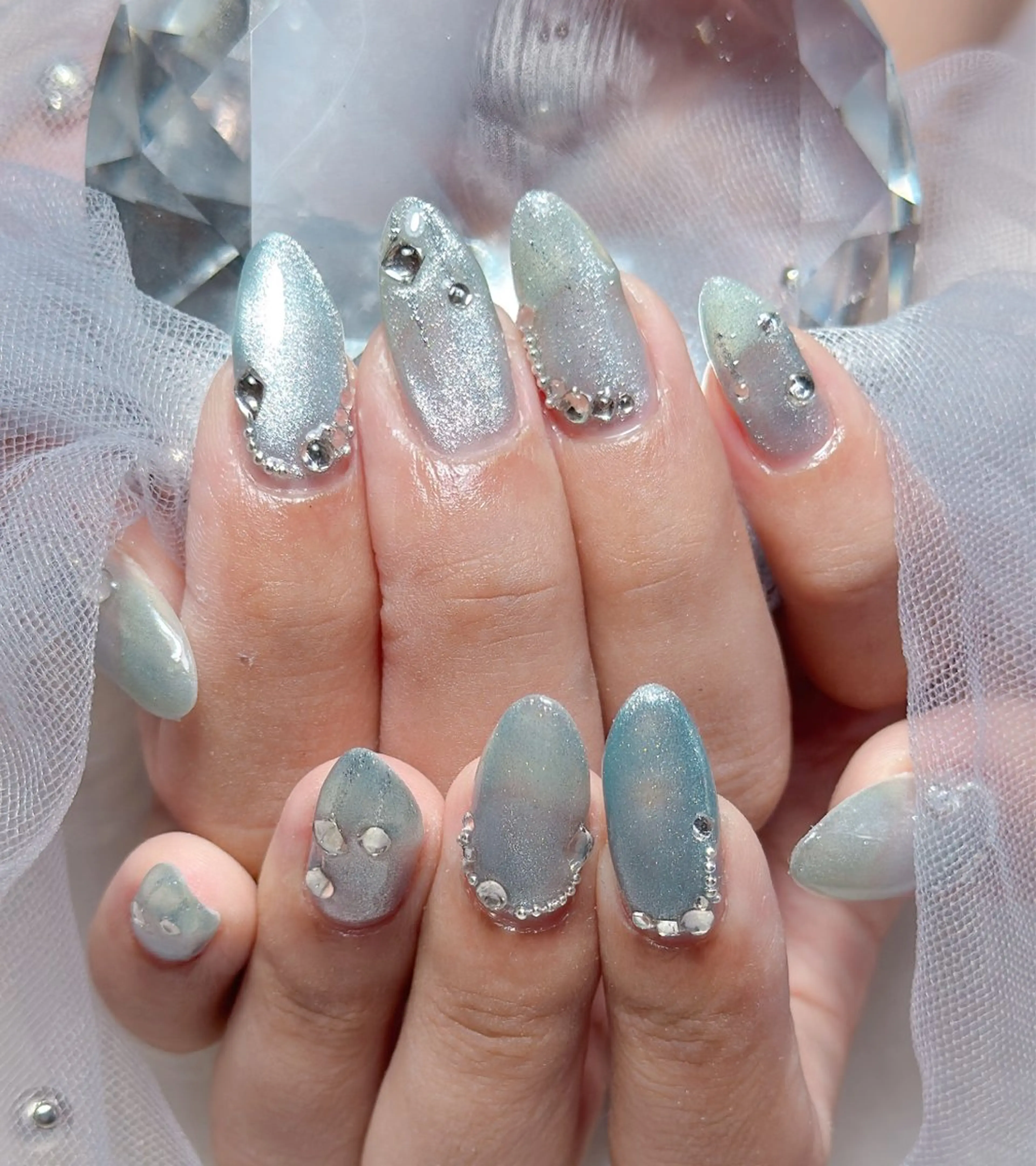 ネイル マグネットネイル ハンドネイル ハンドケア nail salon espoir所属・nail salon espoirのネイルデザイン
